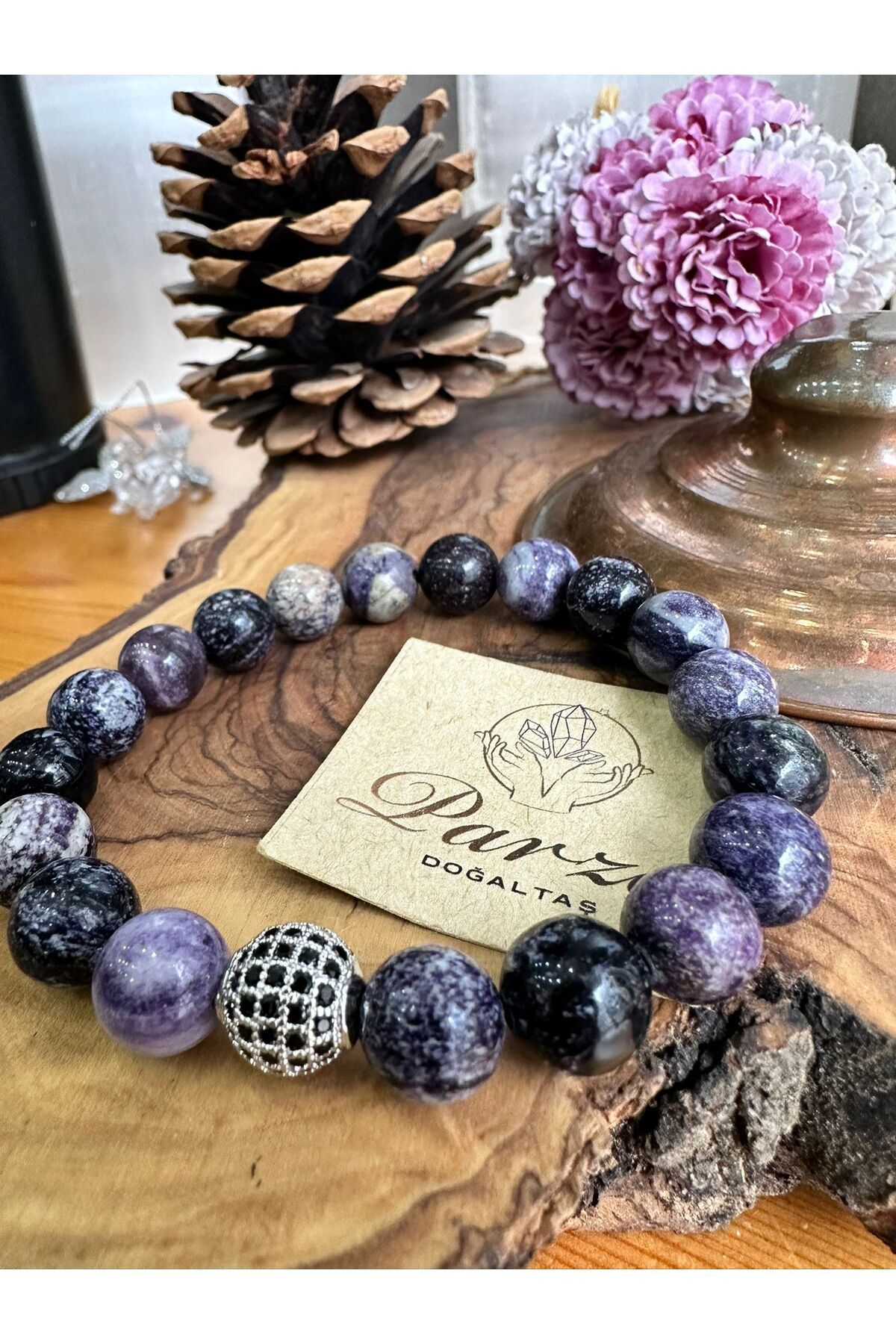 parze doğaltaş-Sugulit Natural Stone Bracelet 10 mm 3