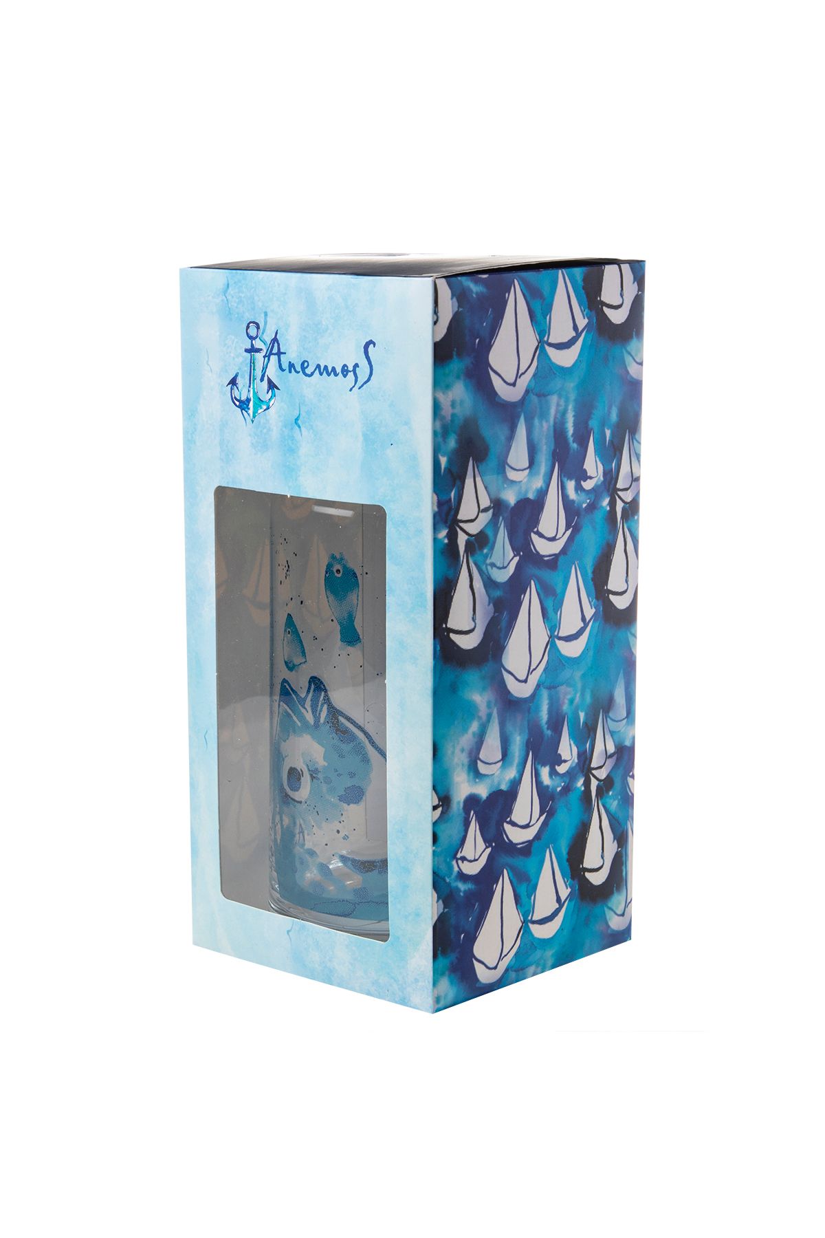 ANEMOSS-Carafă de sticlă cu model de dorada, 500 ml 5