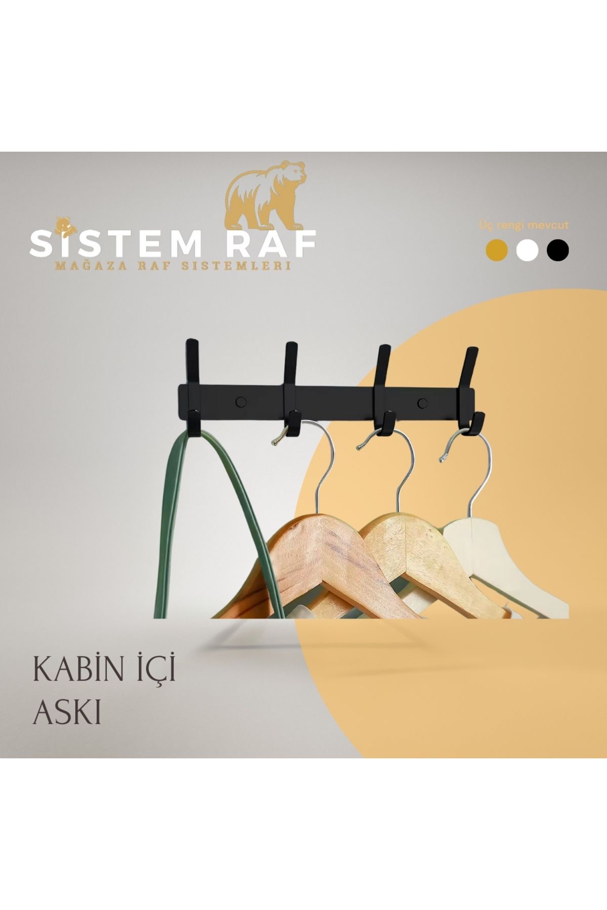 sistem raf Kabin İçi Askılık - Deneme Kabini Askılığı