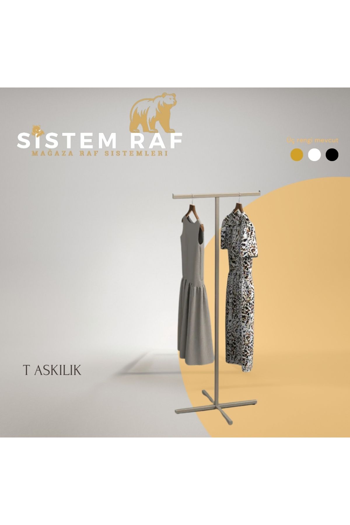 sistem raf T Tipi Askılık - Elbise Askılığı