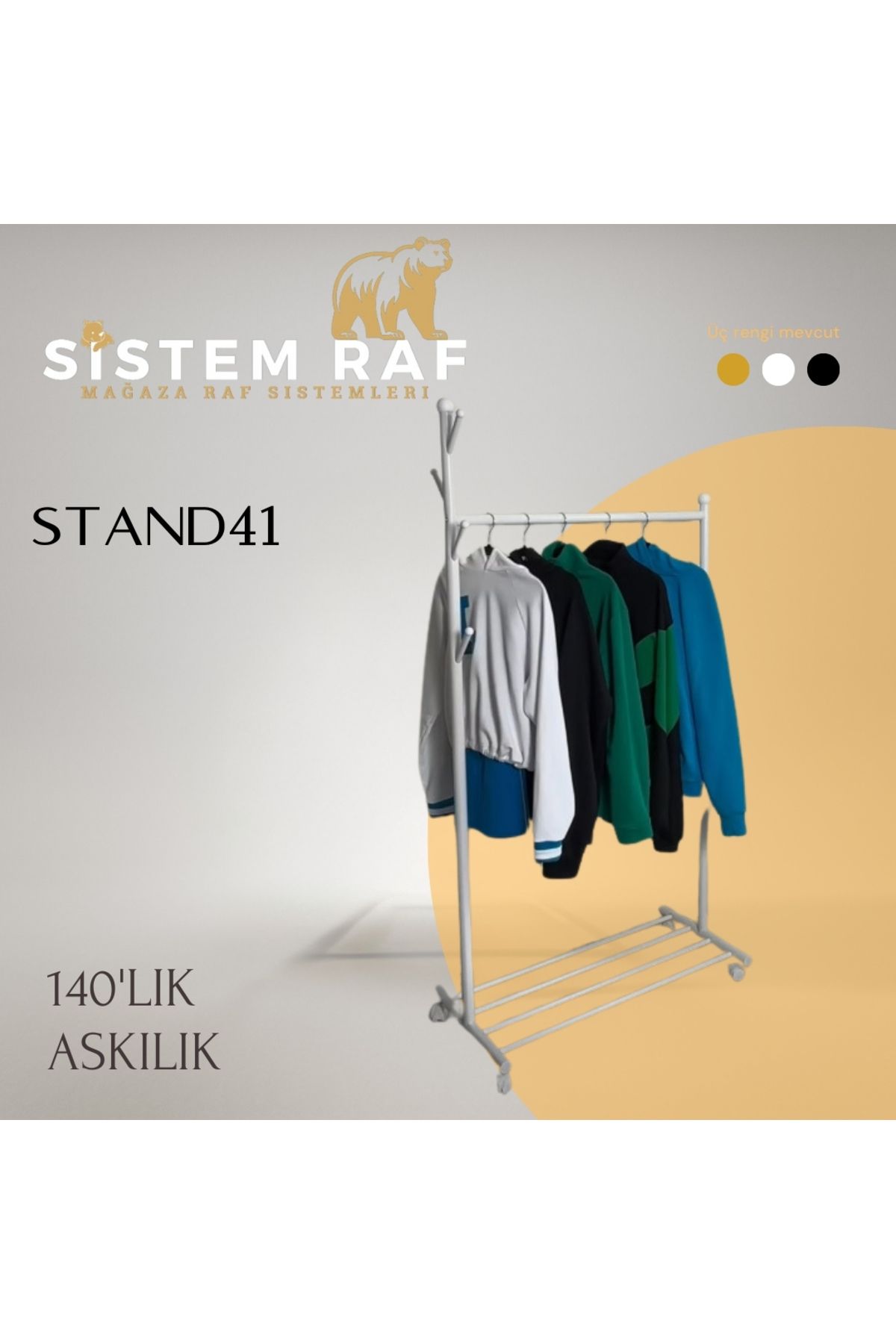 sistem raf 140’lık Askılık - Orta Stand