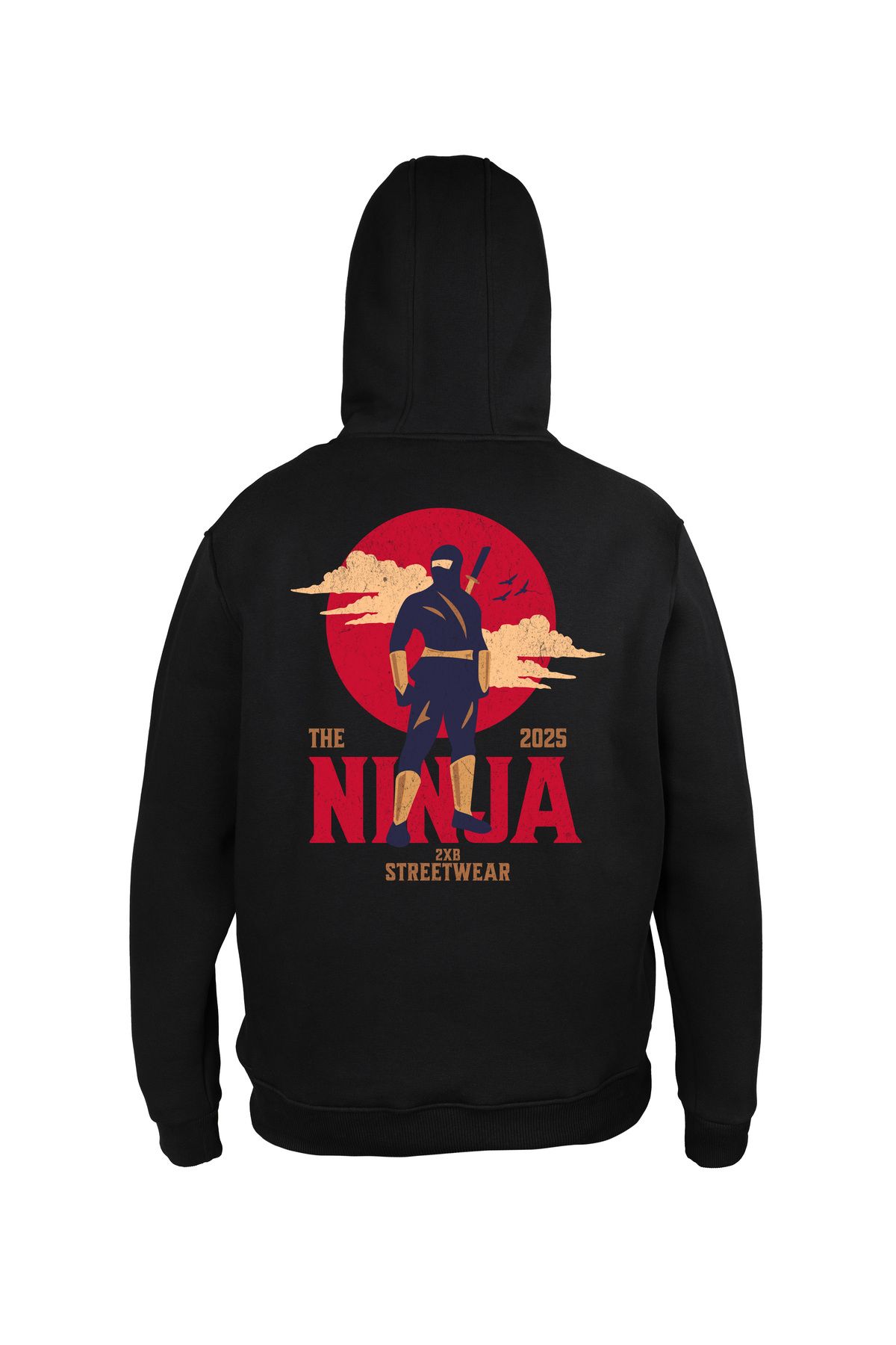 2XB Ninja Warrior Unisex Oversize Kapüşonlu Sweatshirt