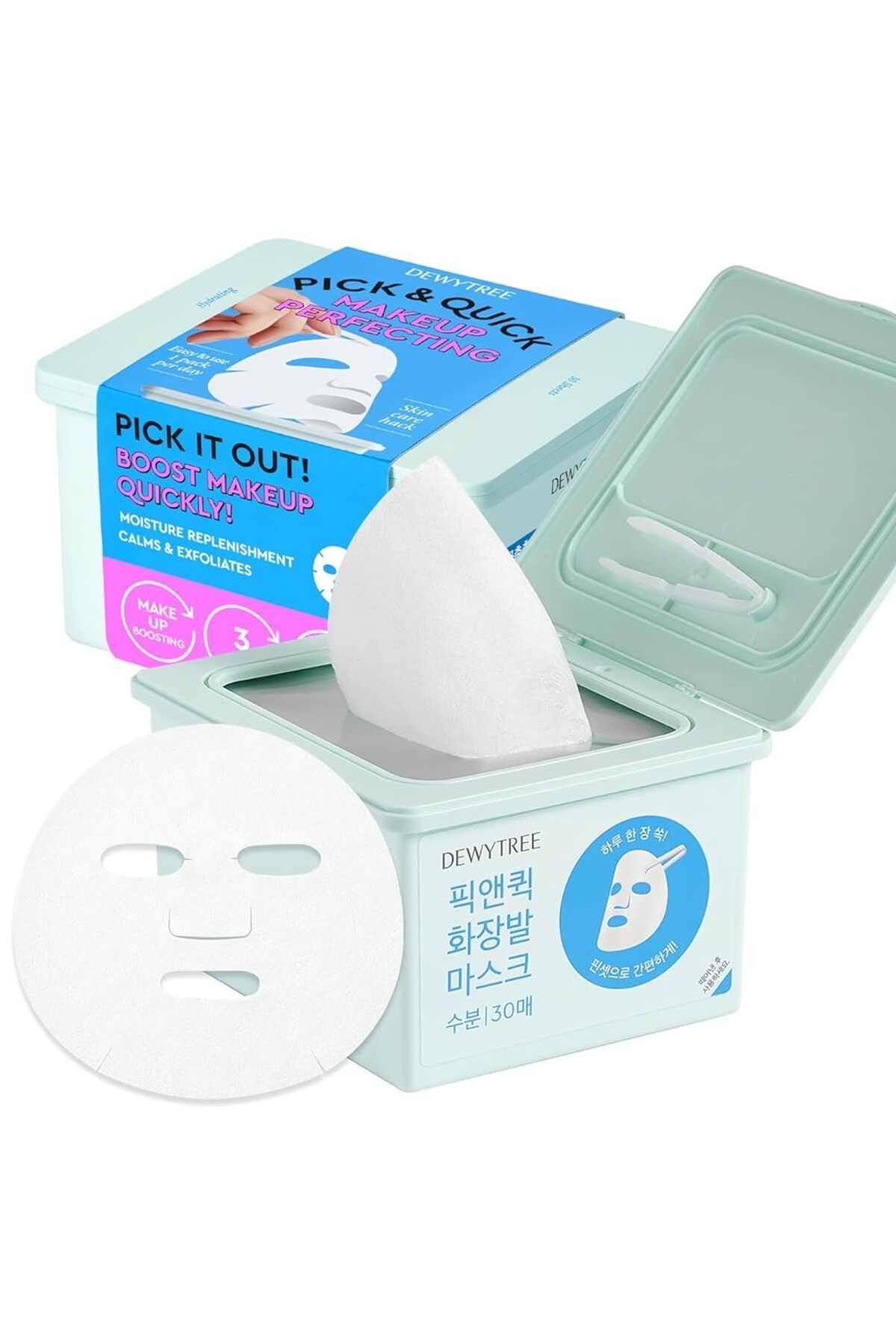 DEWYTREE-PICK AND QUICK Refreshing Aqua Mask 30 pcs - Refreshing sheet masks 1