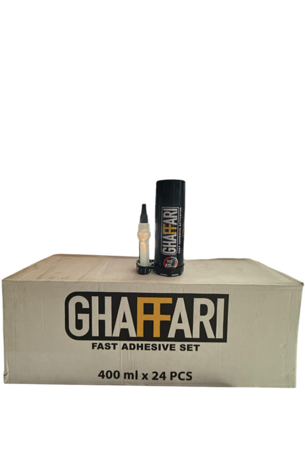 GHAFFARİ Hızlı Yapıştırıcı 400ML + 75Gr Hızlı Yapıştırıcı 24 Adet