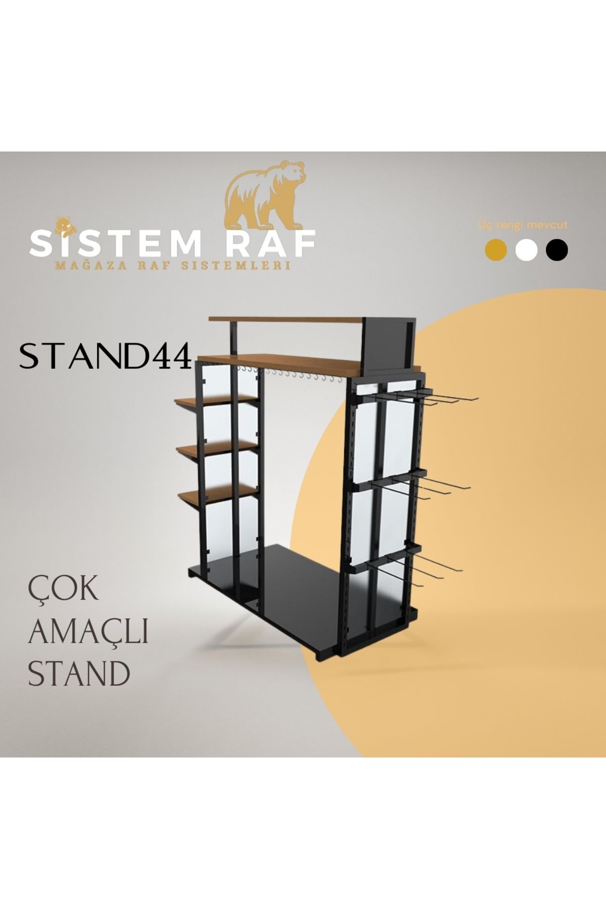 sistem raf Çok Amaçlı Askılık - Orta Stand