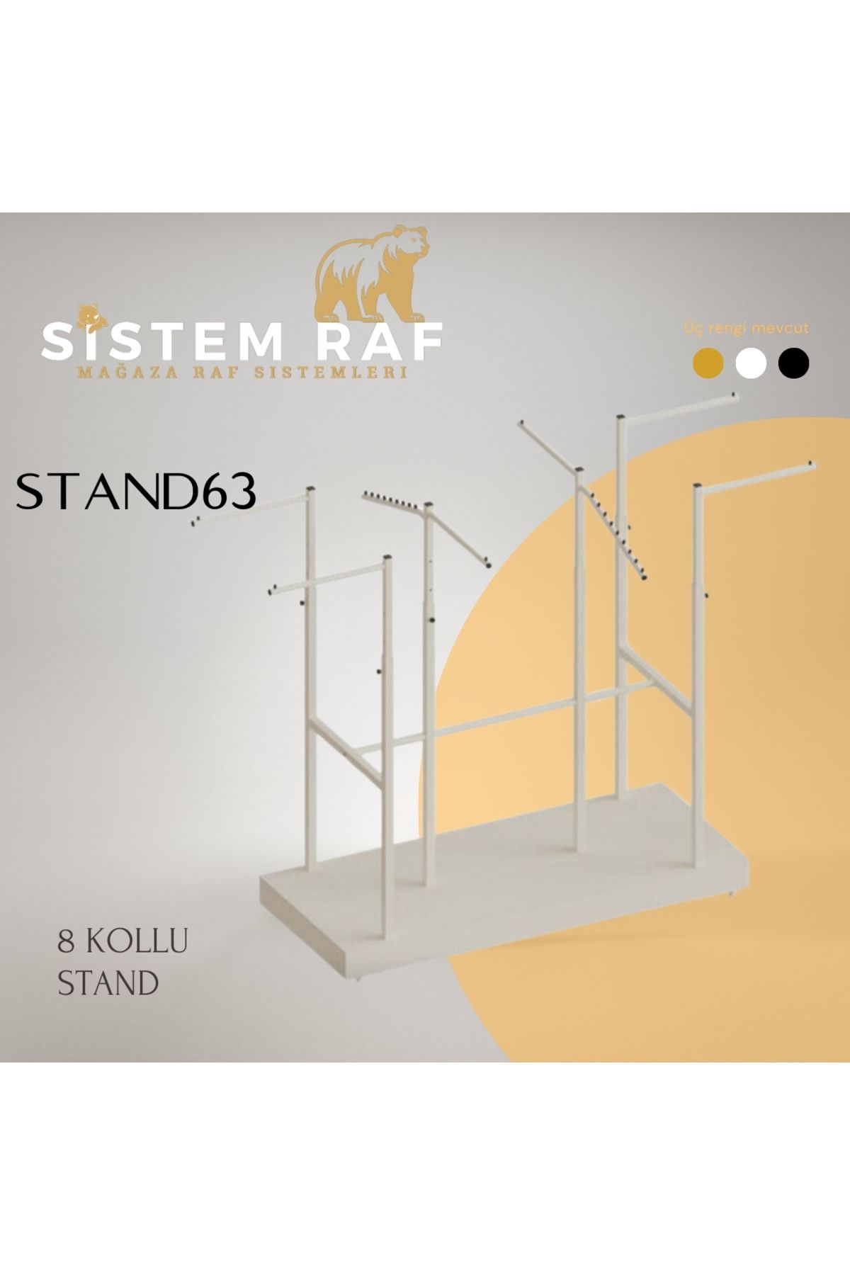 sistem raf 8 Kollu Orta Stand