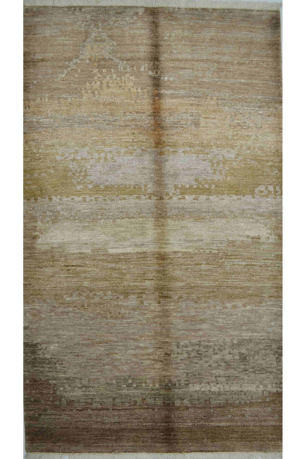 Handmade Colour Me Bej Renk Bambu İplikten Modern El Dokuma Halı 91x156 cm (1.42 m²)