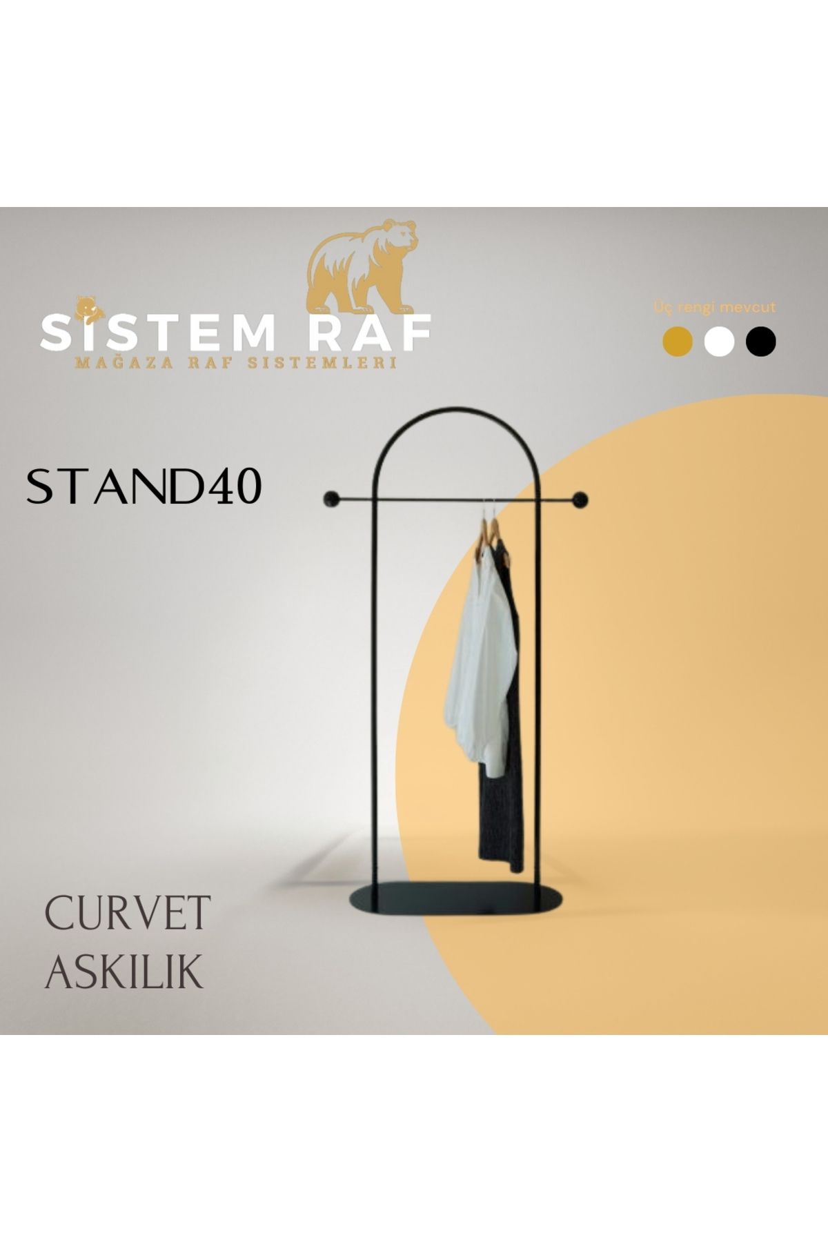 sistem raf Curvet Askılık - Orta Stand