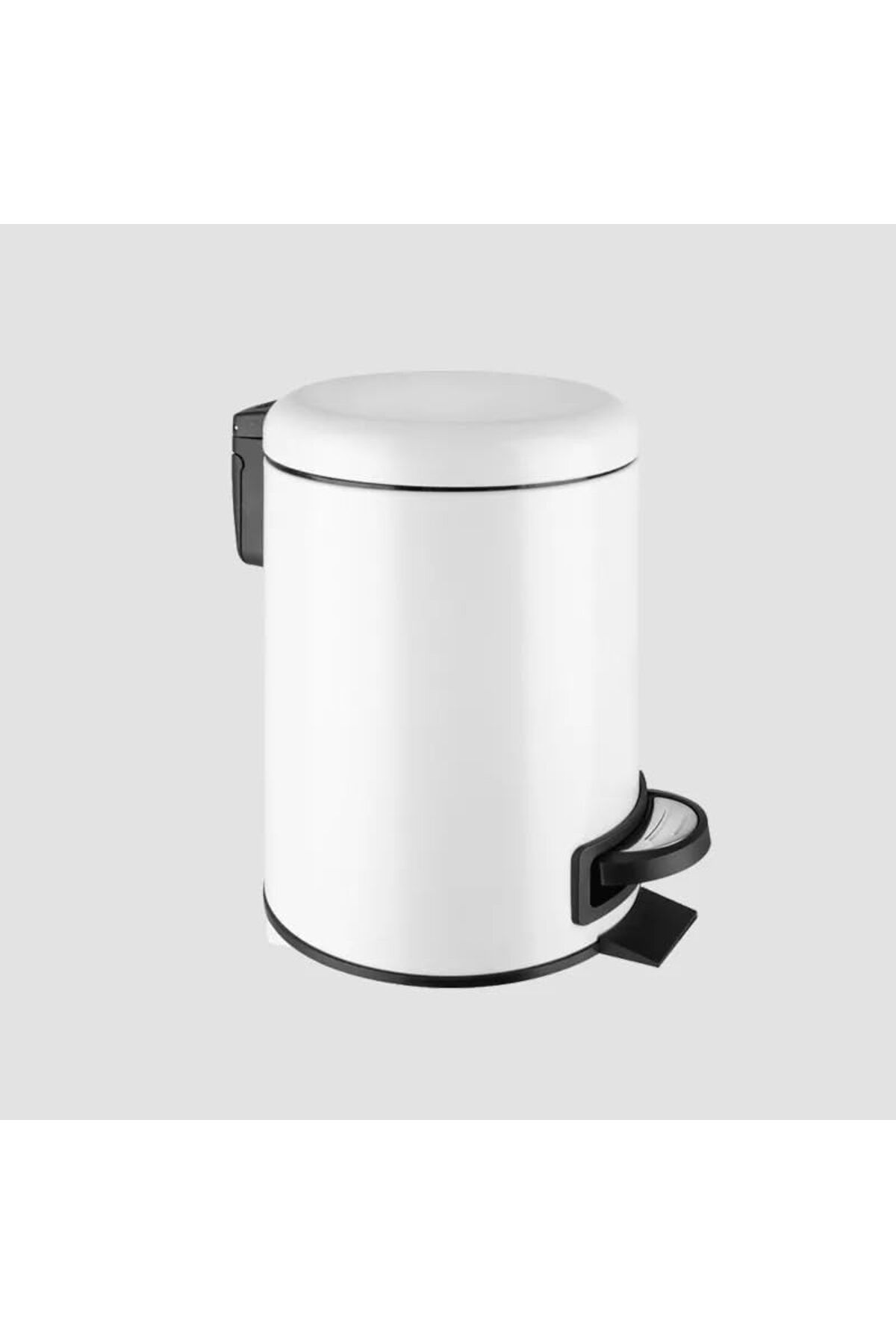 STOREMAX acelya Paslanmaz Elit Pedallı Çöp Kovası Beyaz 5 LT (000301-2) Star Shop Trend 1058548
