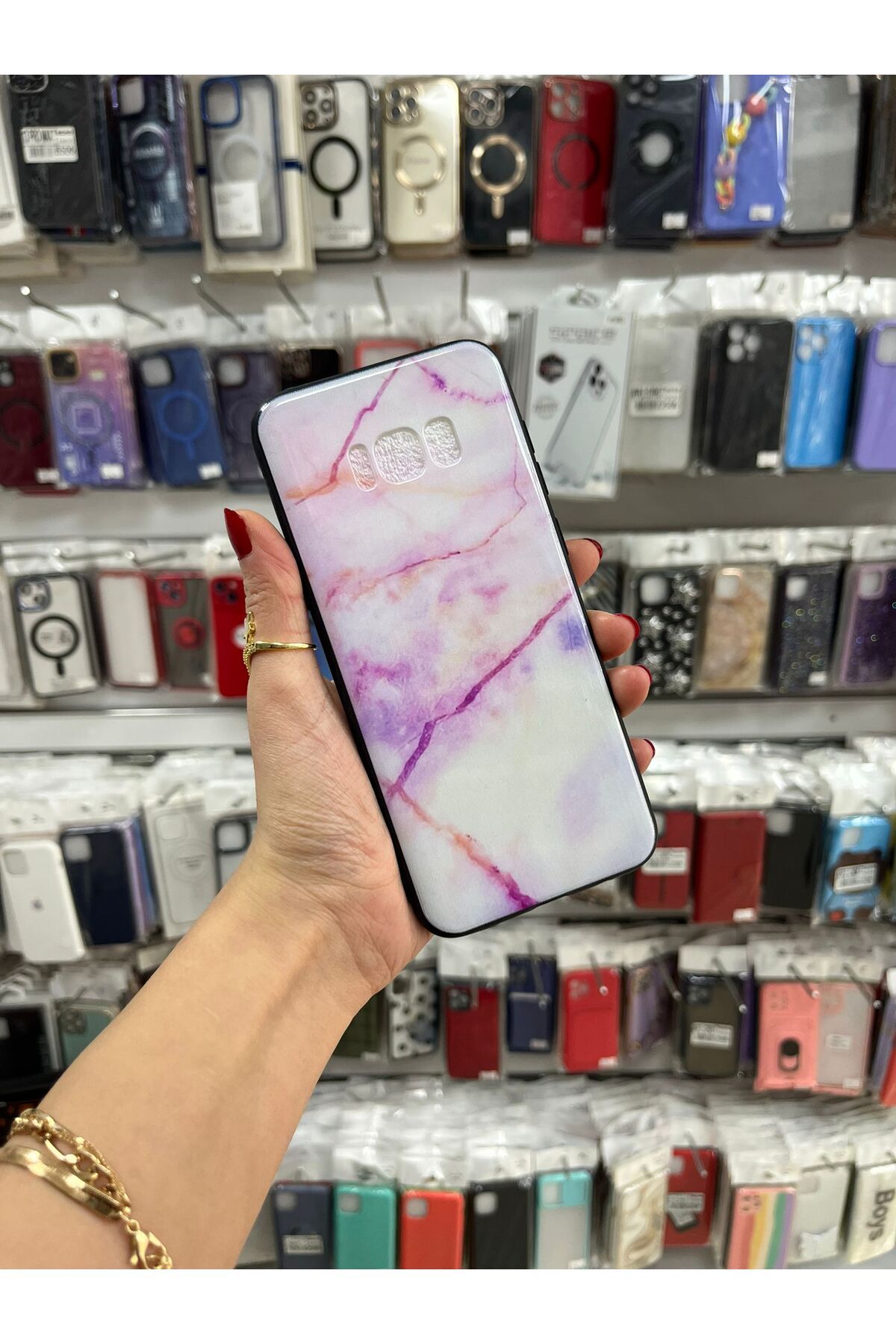 TECNOTREND Galaxy S8 Plus Desenli Renkli İnce Silikon Kılıf