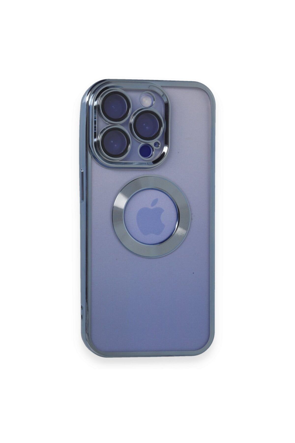 LOFTİN iPhone 15 Pro Kılıf Slot Silikon - Sierra Blue