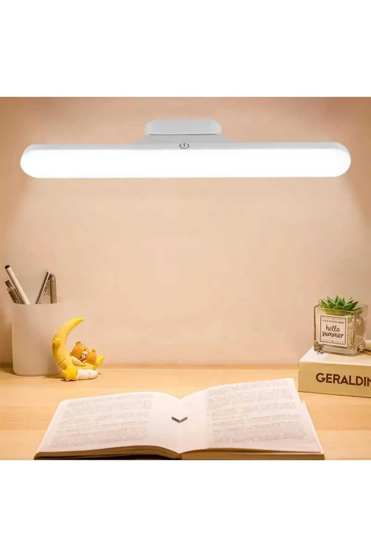 STOREMAX svticaret Şarjlı Led Işık Mıknatıslı Taşınabilir Makyaj Ayna Lambası Dokunmatik 3 Renk aya