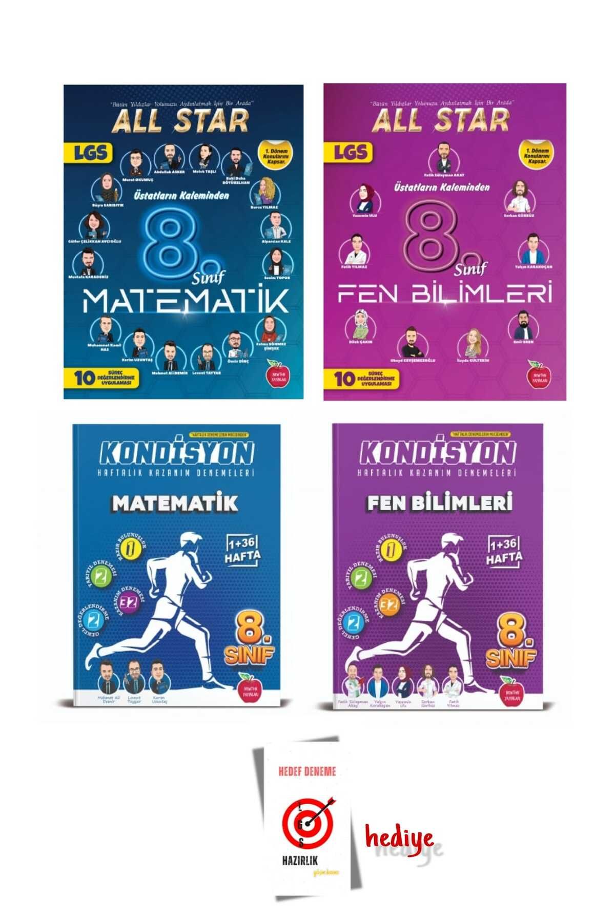 Newton Yayınları Newton 8.Sınıf All Star 1.dönem MatematikFen bilimleri-LGS Kondisyon MatematikFenbilimleridenemeleri