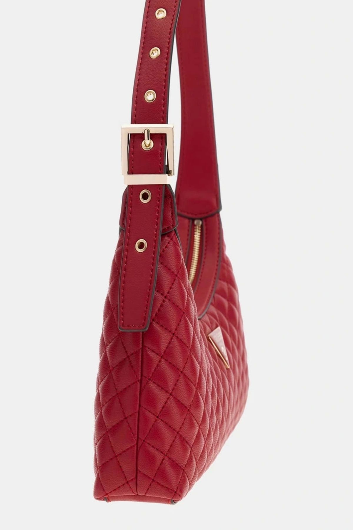 Guess-Women's Red Eco Rianee Quilted Shoulder Bag 3