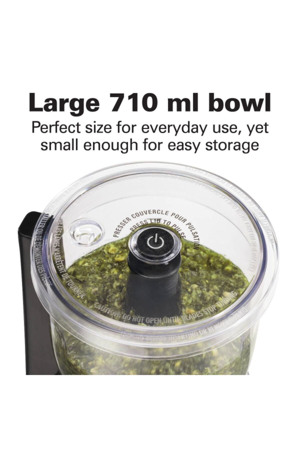 Hamilton Beach-350W Stack and Press Food Chopper with Removable Bowl and Blade 710ml 7