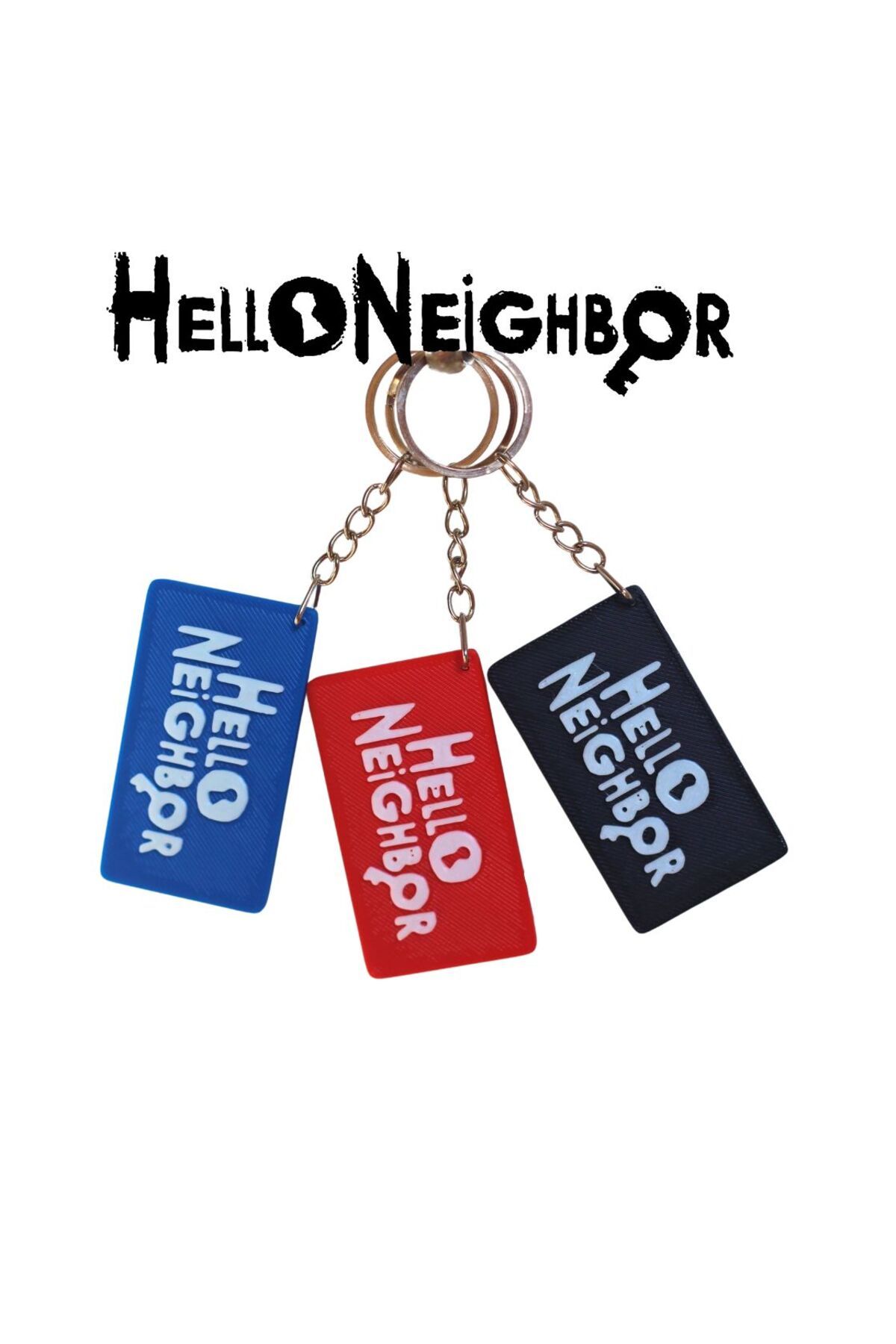 hello neighbor Anahtarlık 3'lü set