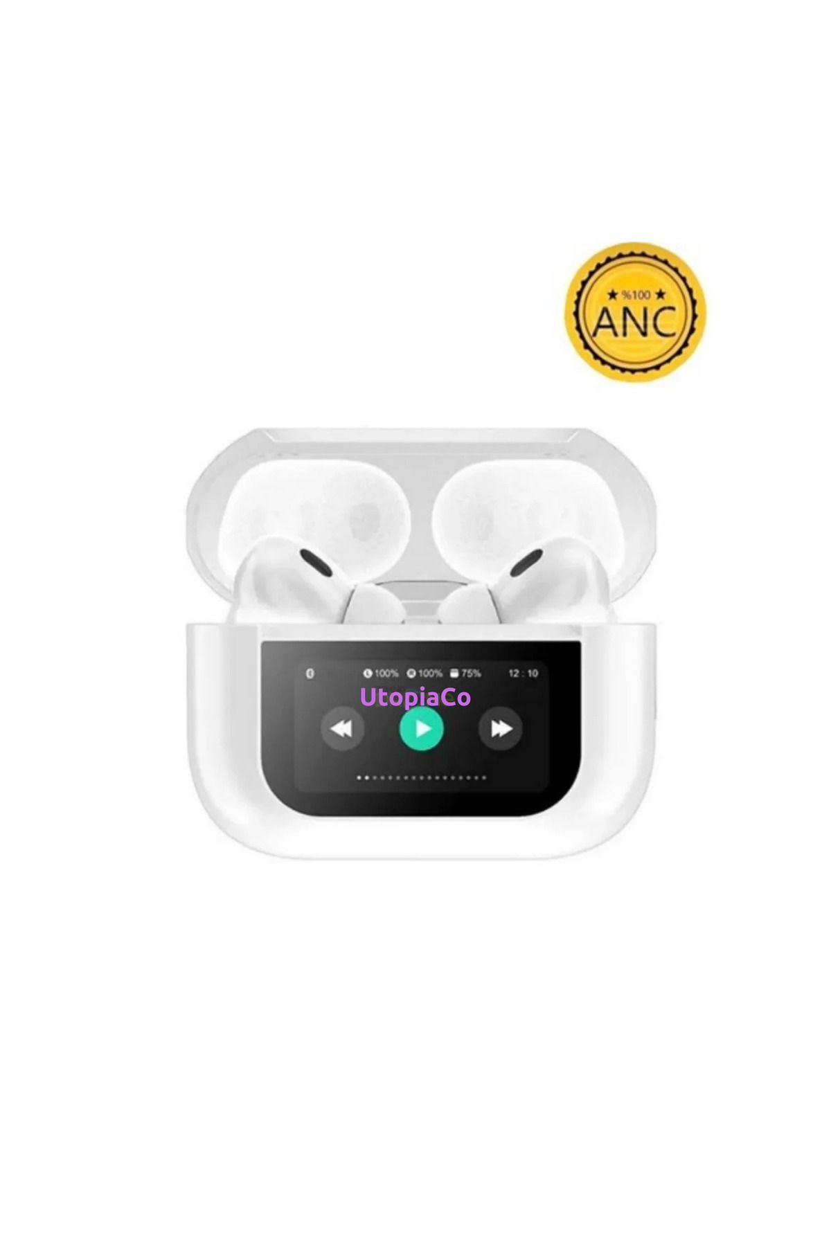 TEKNOTOPIA Dijital Air Pro 2 Anc Dokunmatik Ekranlı Bluetooth Kulaklık Ios Android Tüm Telefonlara Uyumlu