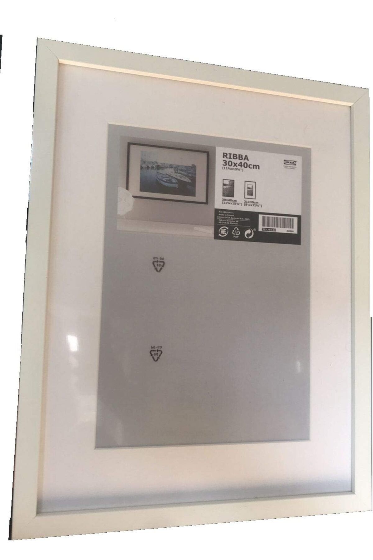 STOREMAX RIBBA beyaz çerçeve; (30 x 40 cm)