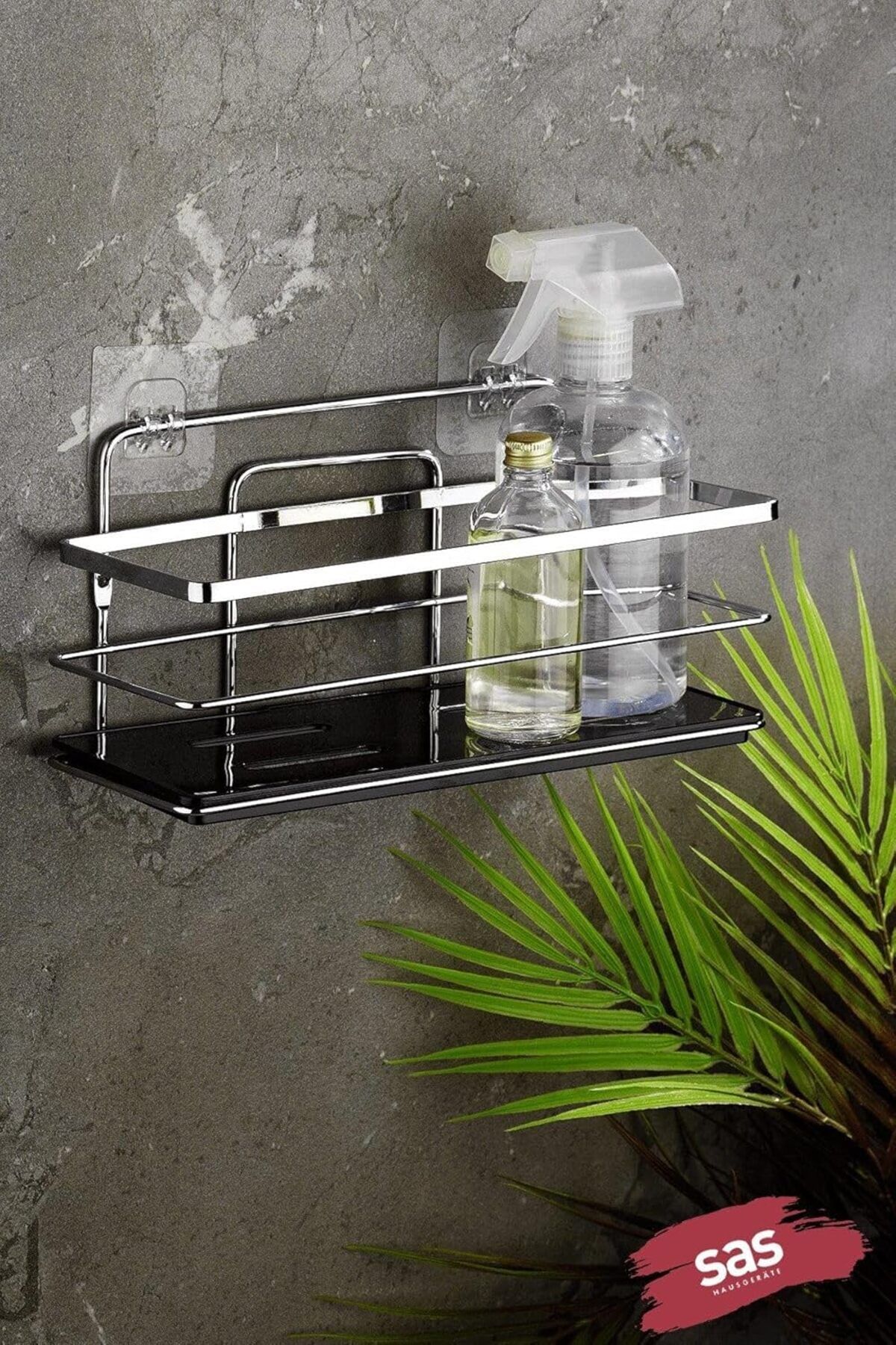 STOREMAX mrttnca Haus Yapışkanlı Ömür Boyu Paslanmaz Ayarlanabilir Raf Banyo Düzenleyici Şampuanlık K