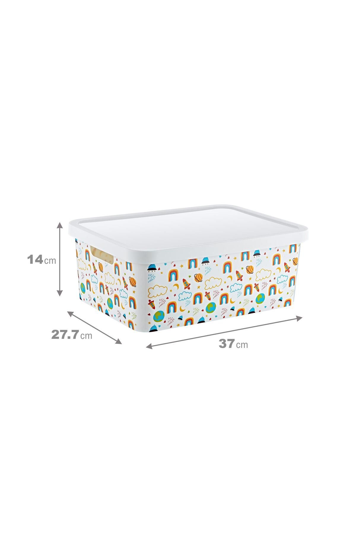 Smartware-12 lt Capacity Stafi Patterned Multi-Purpose Box 2