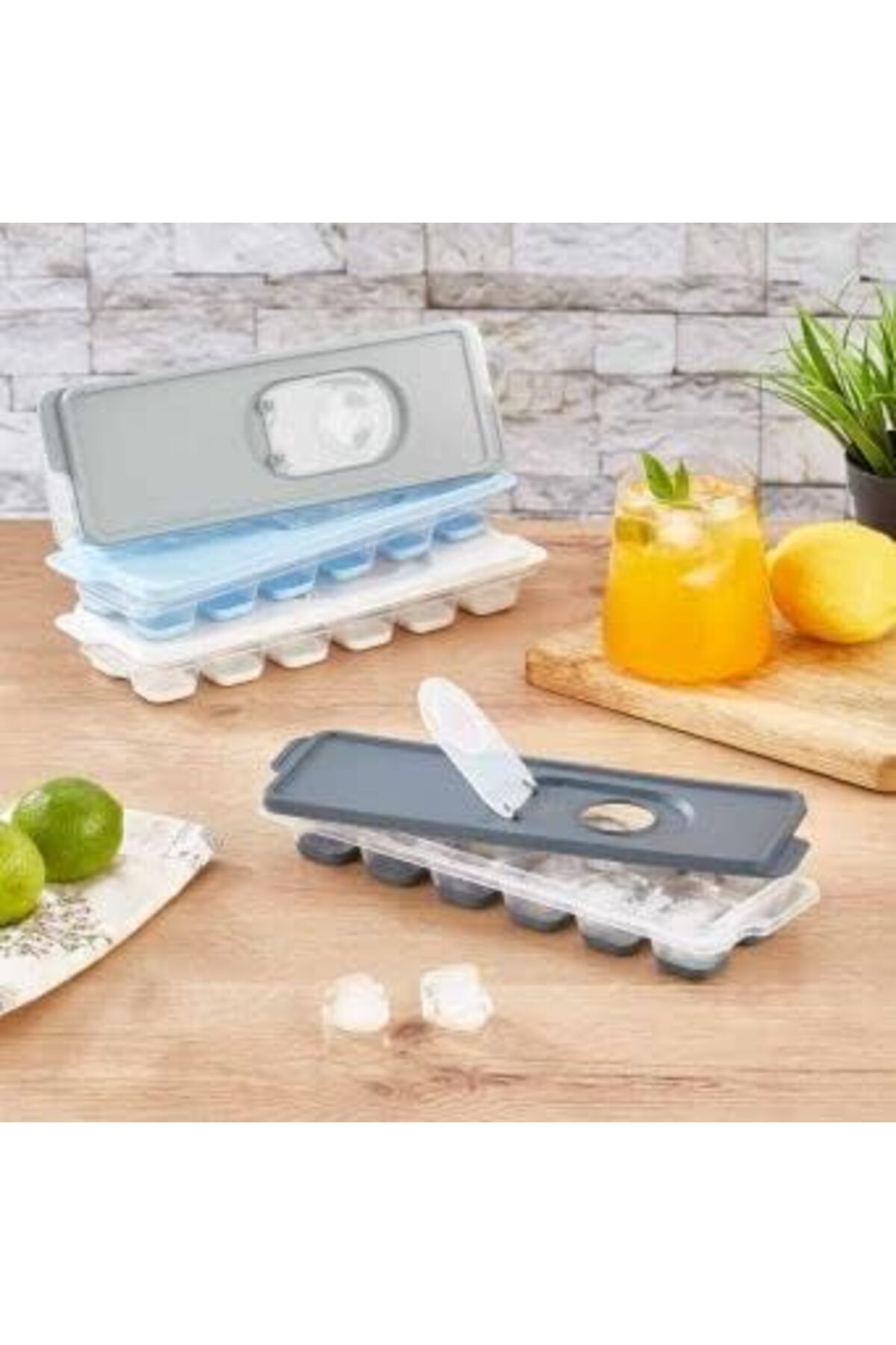 STOREMAX jvnnastore Silikon Tabanlı Buzluk, 12'li Buz Kalıbı, Silikon Tabanlı Buz Kalıbı, Kolay ve Prat