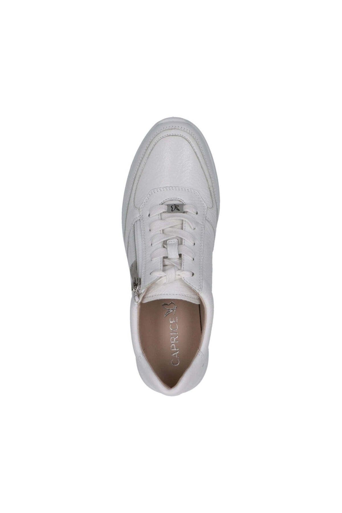 Caprice-White Trainers Womens Shoes 6