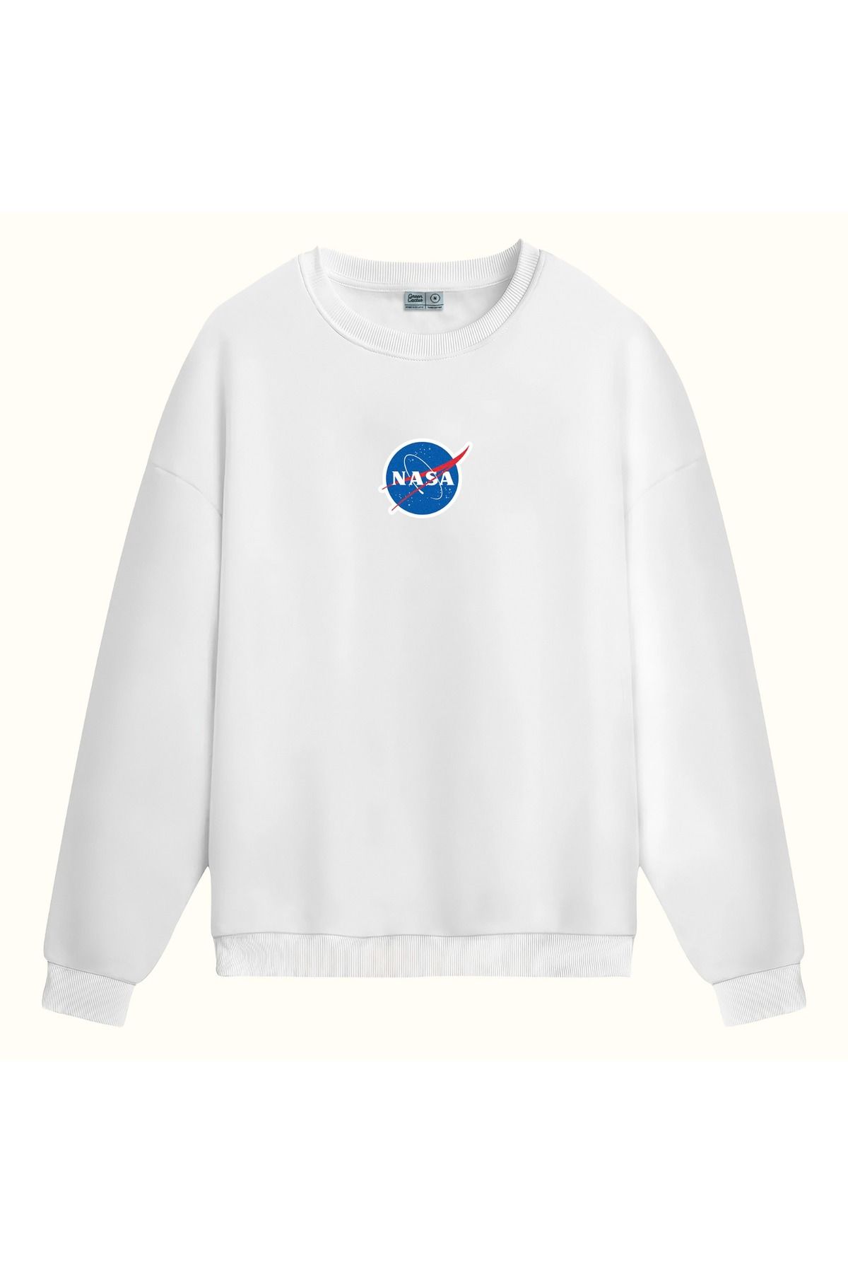 CCwear space adventure baskılı bisiklet yaka sweatshirt