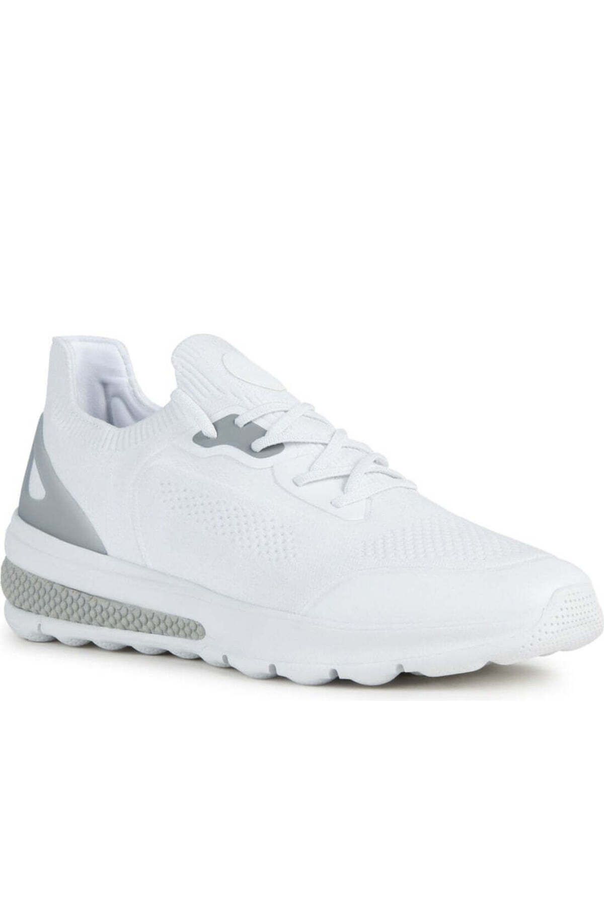 Geox-White Trainers Mens Shoes 2