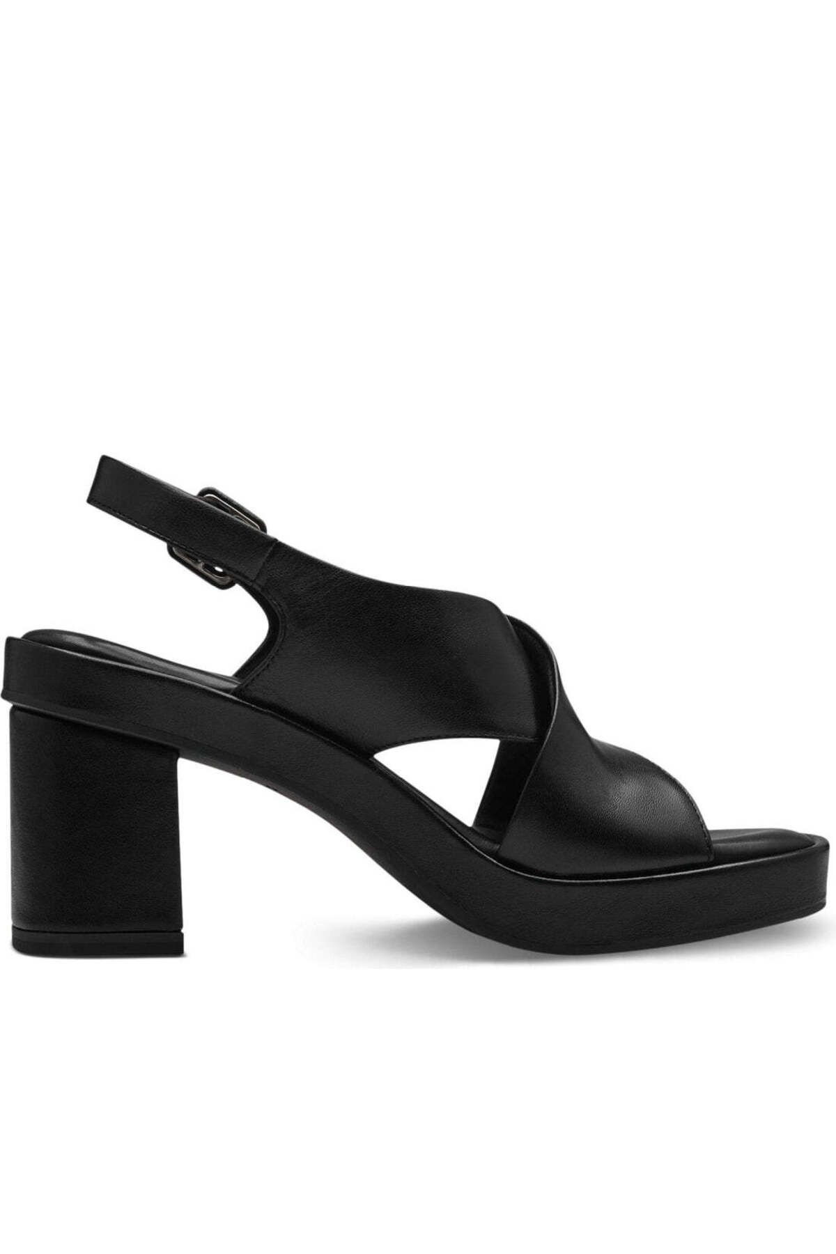 Tamaris-Black Sandals Womens Shoes 3