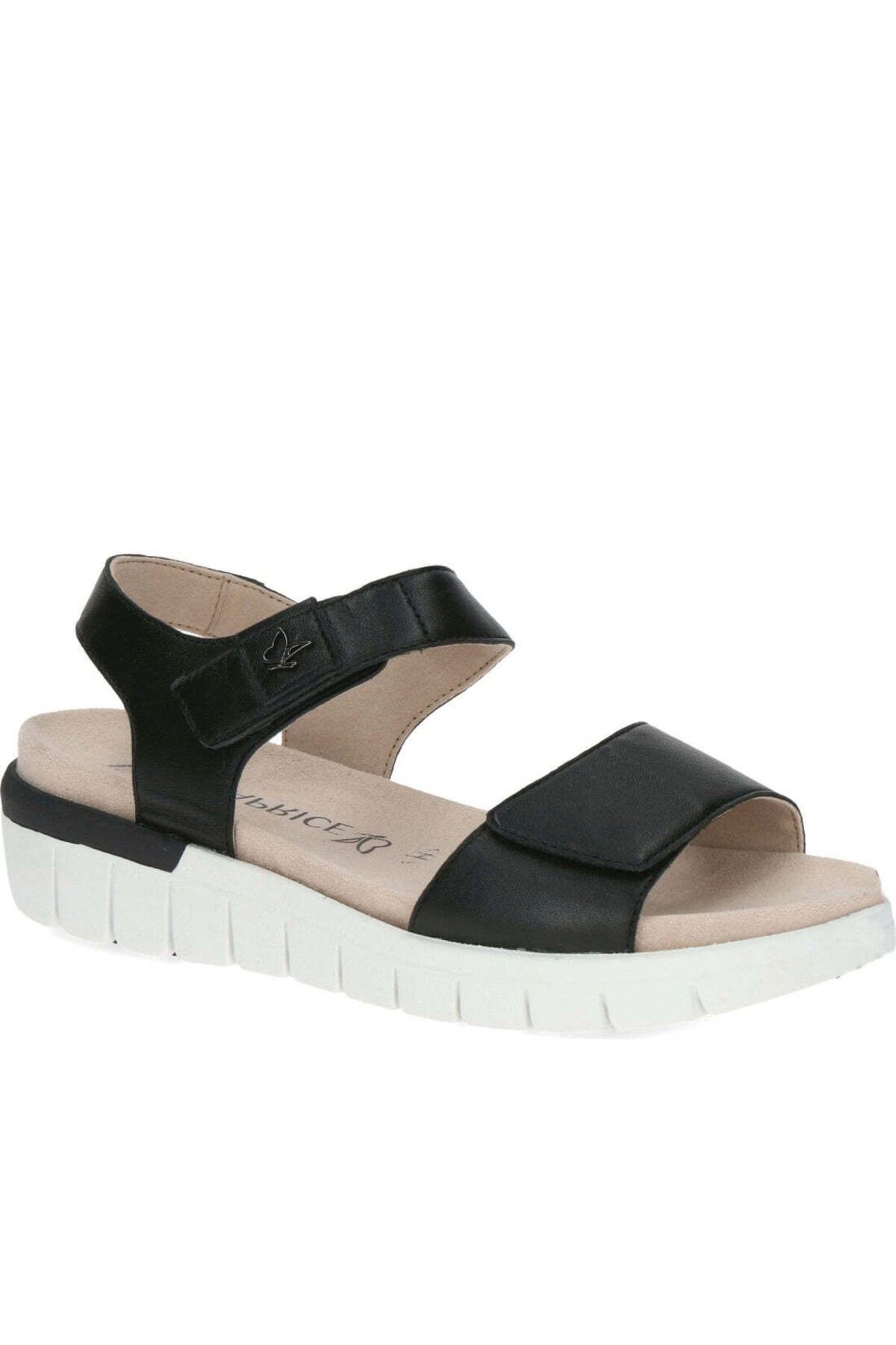 Caprice-Black Sandals Womens Shoes 1