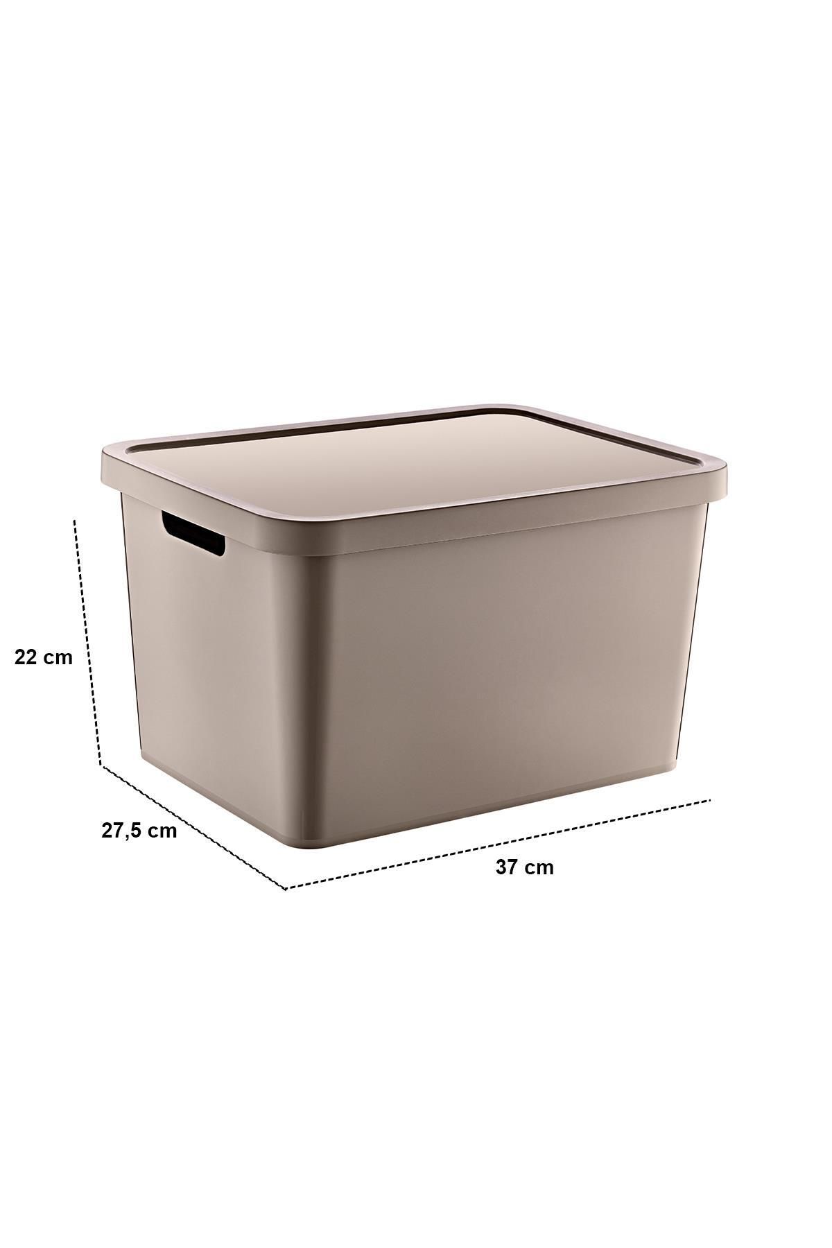 Smartware-Terra 18 Lt - Set of 4 Stafi Multi-Purpose Box with Lid 3
