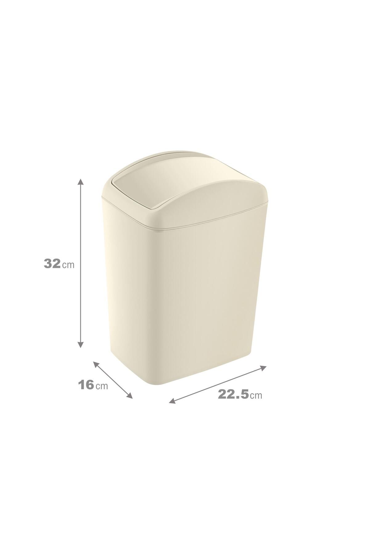 Smartware-10 Lt Soft Trash Can - Swivel Lid 2