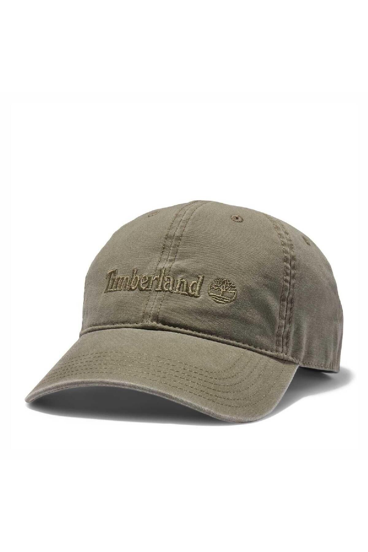 Timberland COOPER HILL Canvas Embroidered Cap Erkek Şapka TB0A1F54A581 Yeşil-STD