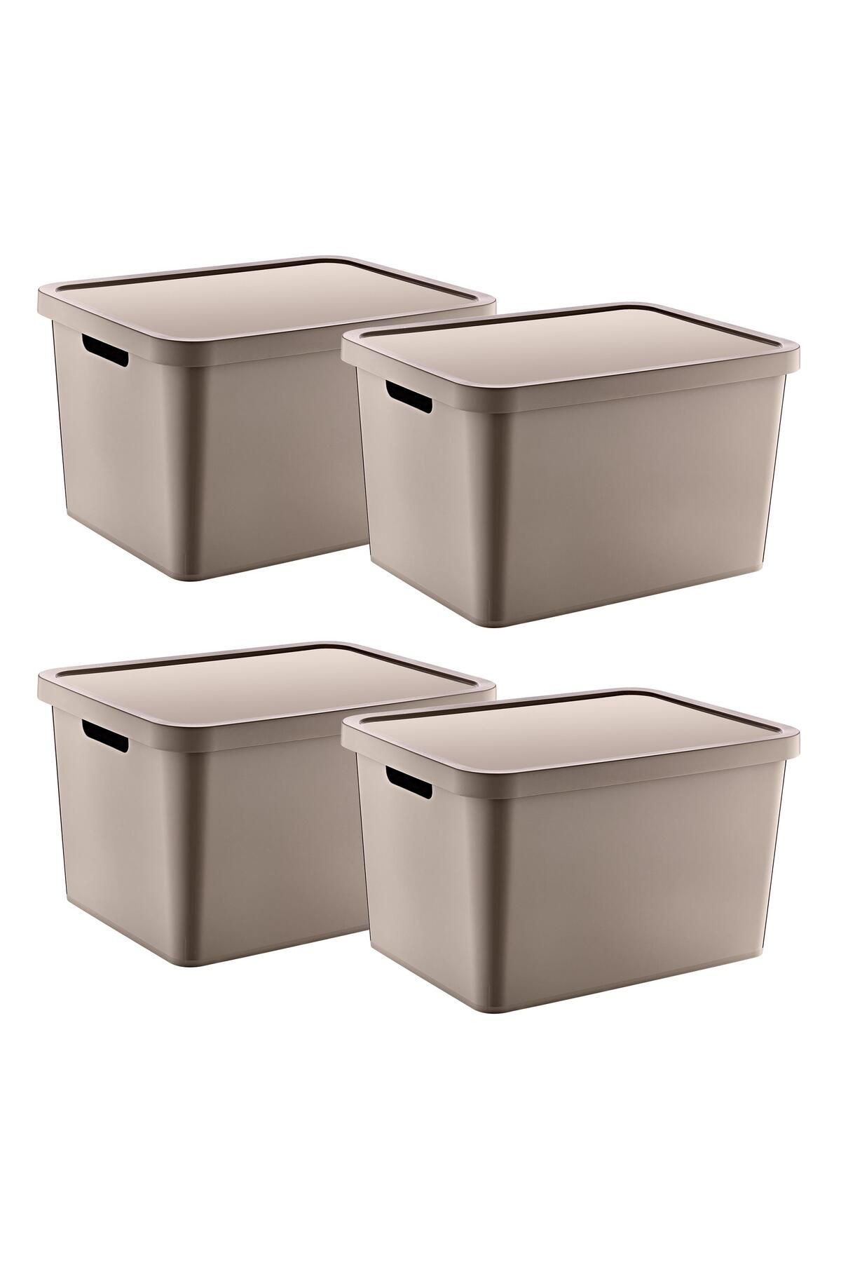Smartware-Terra 18 Lt - Set of 4 Stafi Multi-Purpose Box with Lid 1