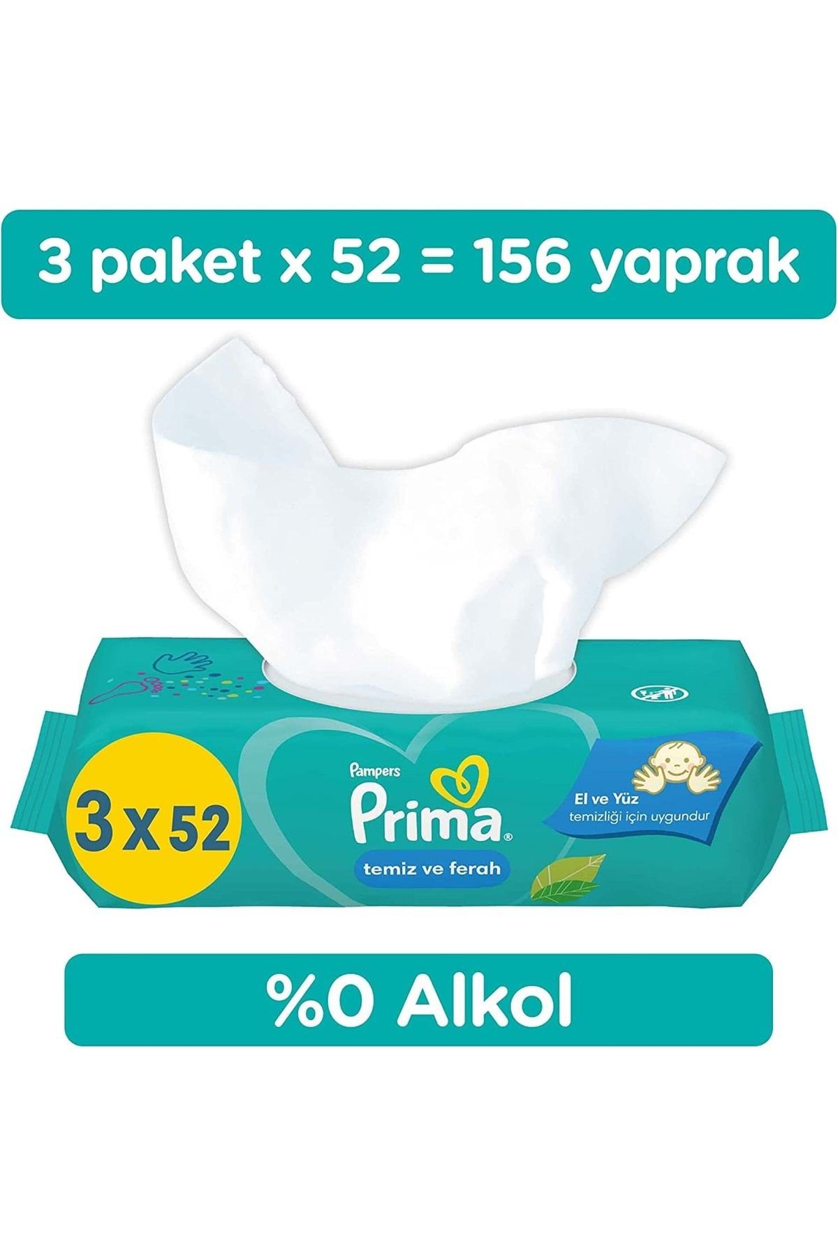 Prima-Clean and Fresh Wet Towel Wipes - Set of 6 (2Pk*3) - 312 Sheets 3