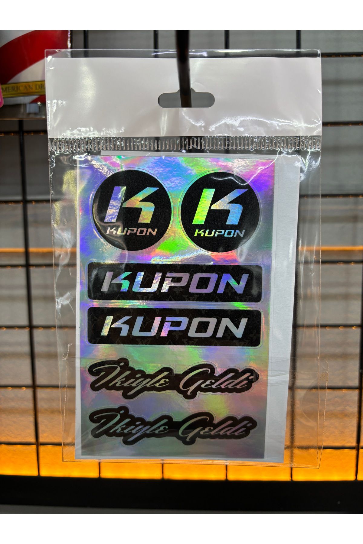 ST GARAJ Kupon / ikiyle geldi yazılı hologramlı sticker