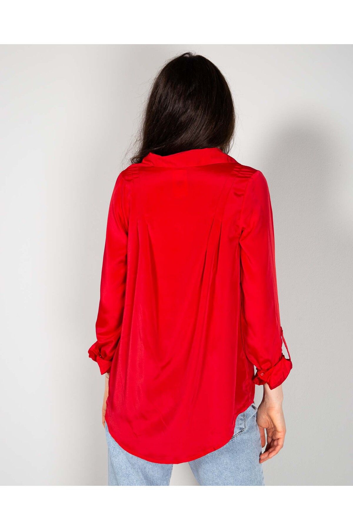 Miniprix-Bluza asimetrica cu nasturi la baza gatului N240302033 4