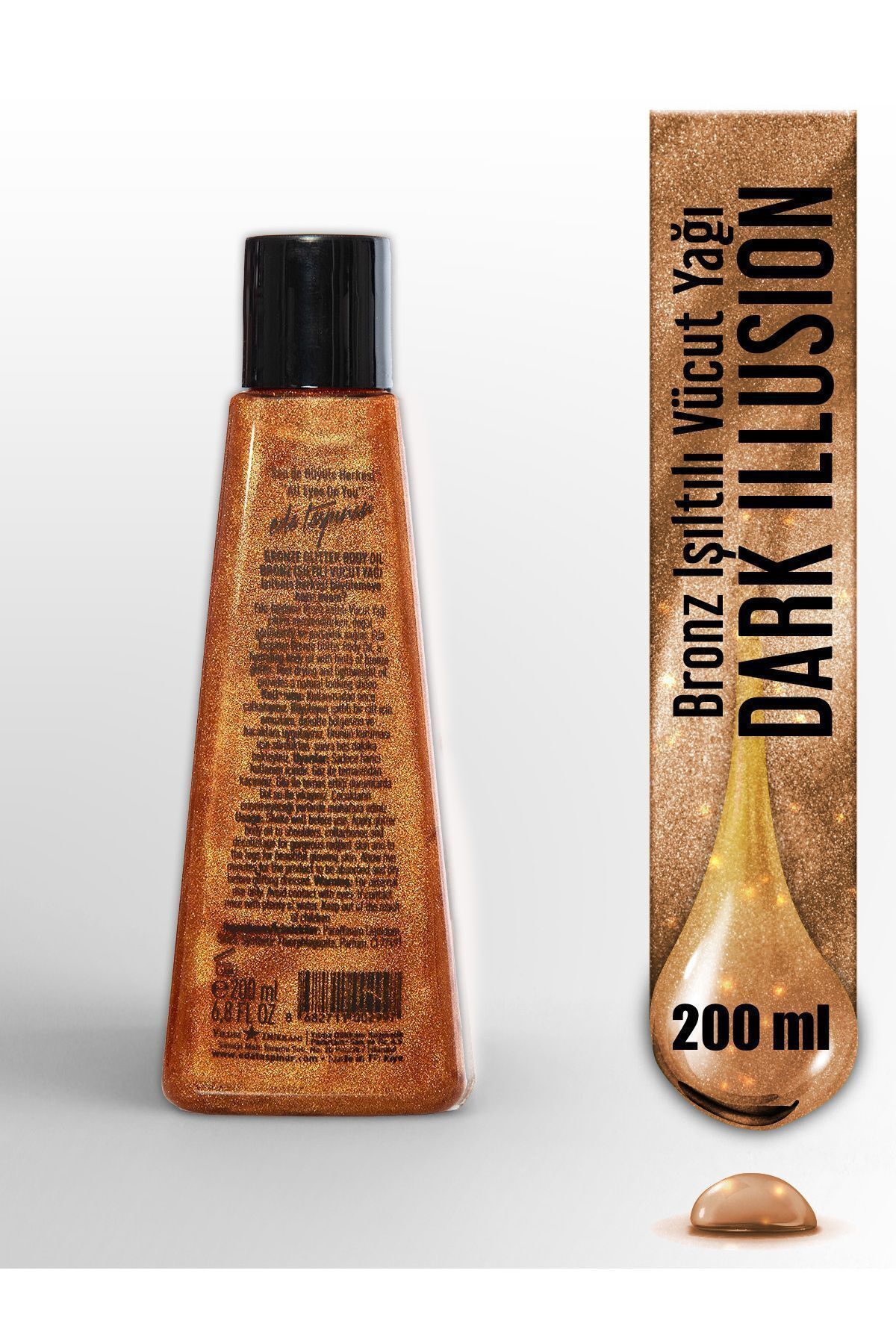 Glitter Body Oil Dark Illusion - 200 میلی لیتر (EGX89) Eda Taşpınar