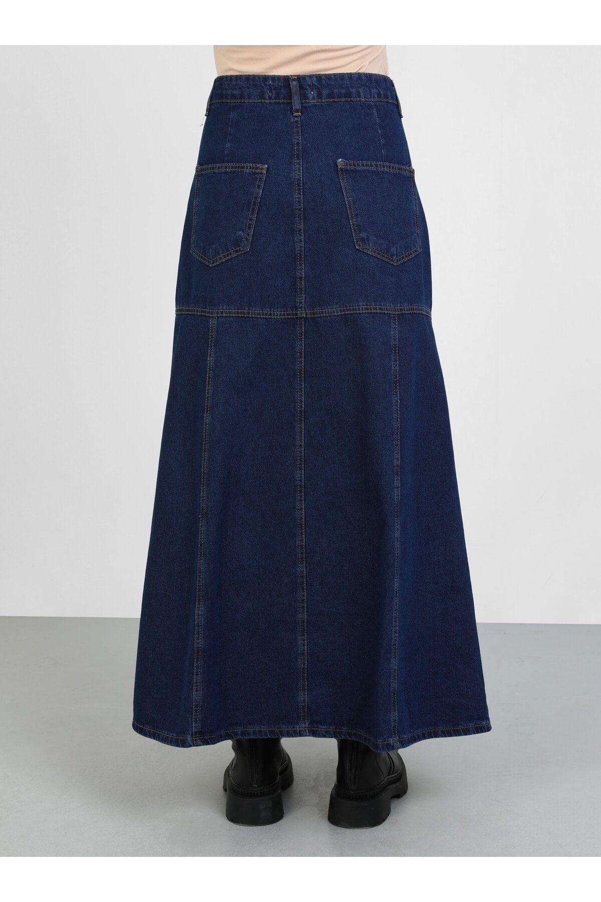 Benin-Denim Skirt - Blue - Benin 5