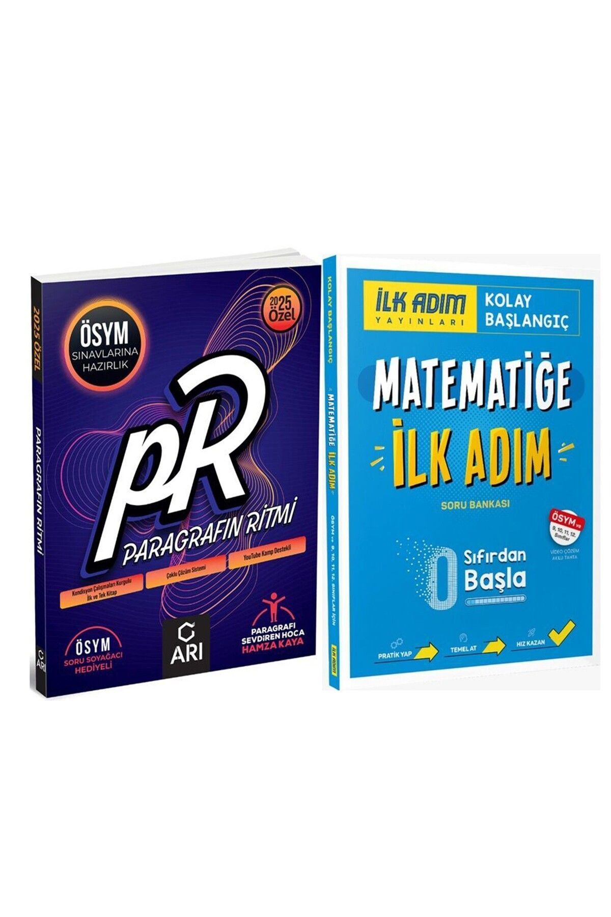 Ankara Kitap Merkezi İlk Adım Yayınları Matematiğe İlk Adım 0 Dan Başla ve Arı Paragrafın Ritmi Soru Bankası Seti 2 Kitap