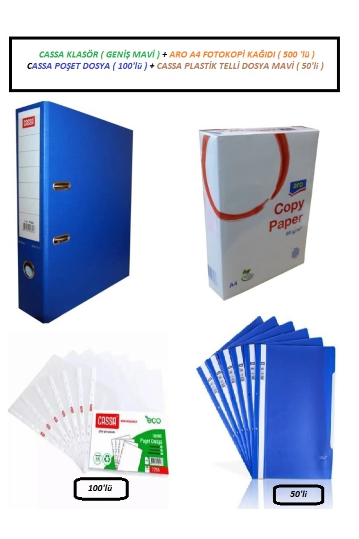 Cassa-Filing Set (Folder + Copypaper + Pls. Wire File + Bag File) 1