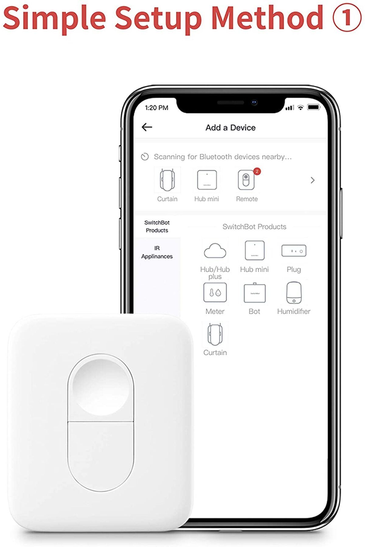 SwitchBot-Remote One Touch Button Works With Switchbot Curtain 4
