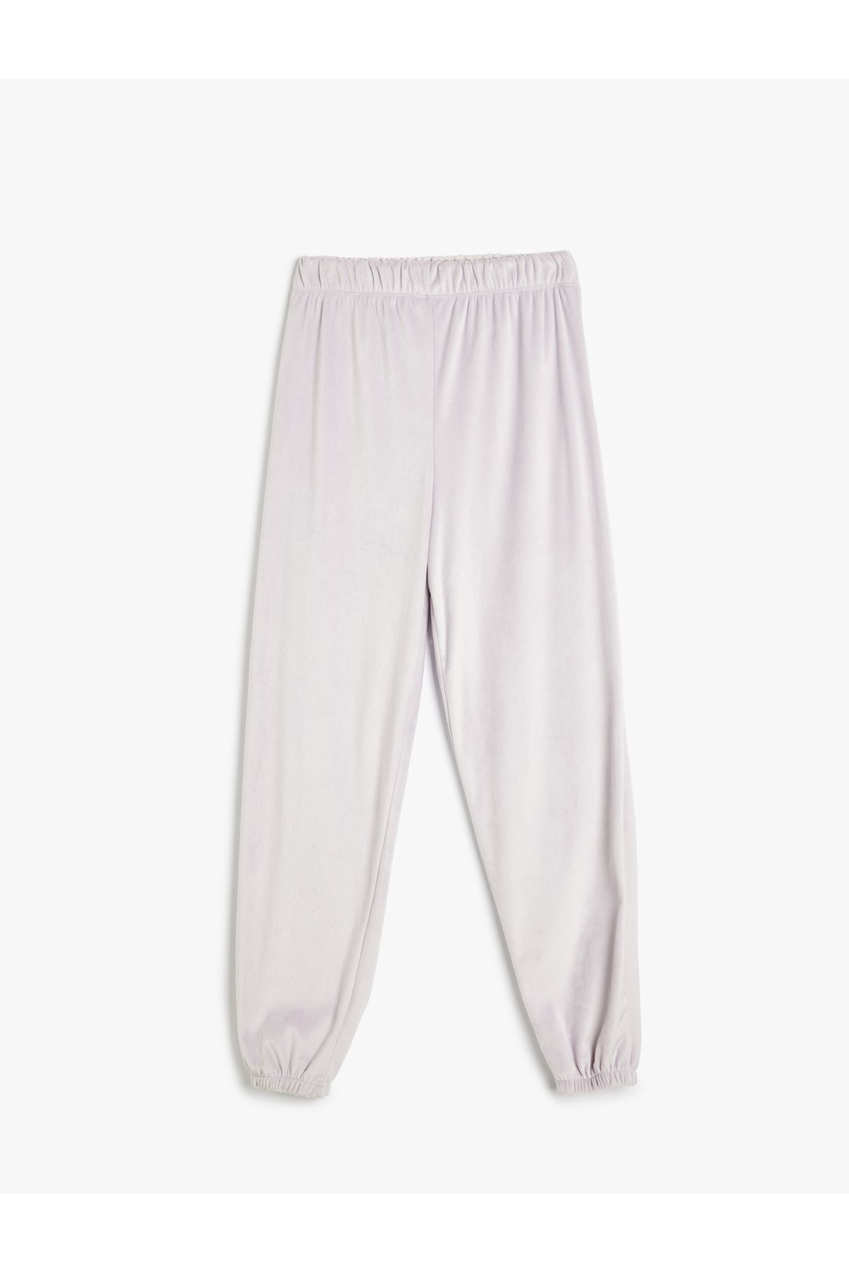 Koton Yeni Sezon Rahat Kalıp Jogger Polar Kadife Pijama Altı