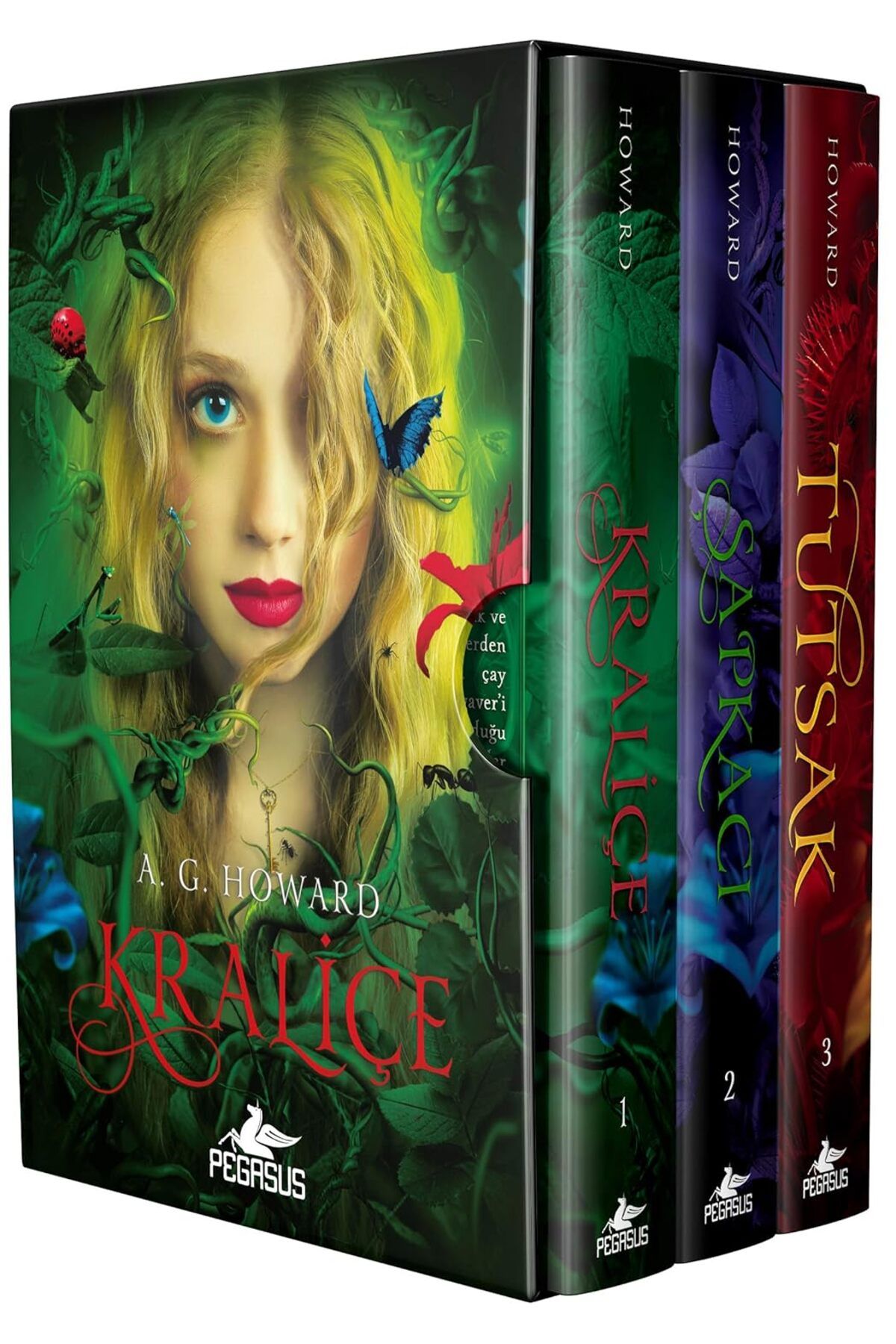 Penguin Books-Hardcover 3 Books Box Set - Queen , the Hatter , the Caged - A. G. Howard 1