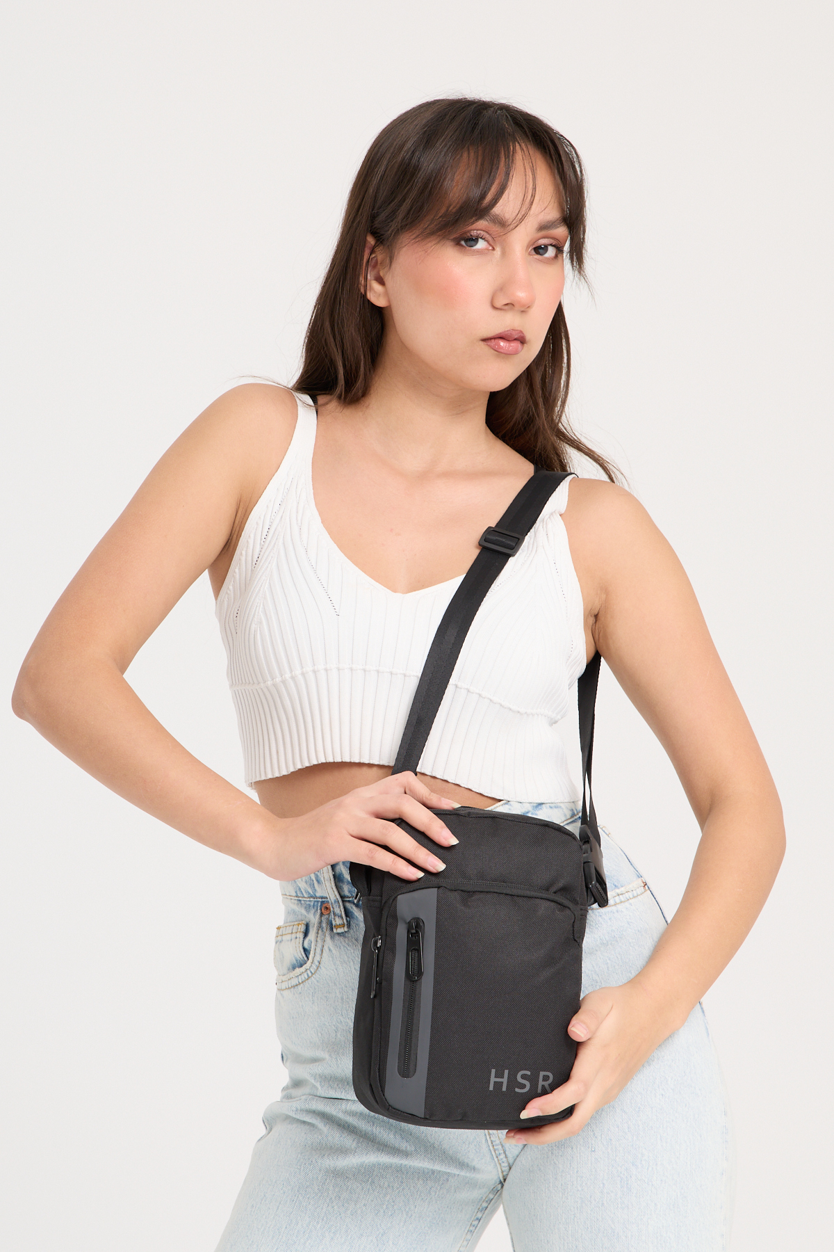 HSR Unisex Su Geçirmez Günlük Spor Çapraz Ayarlanabilir Askılı Astarlı Göğüs ve Omuz Çantası görsel 2