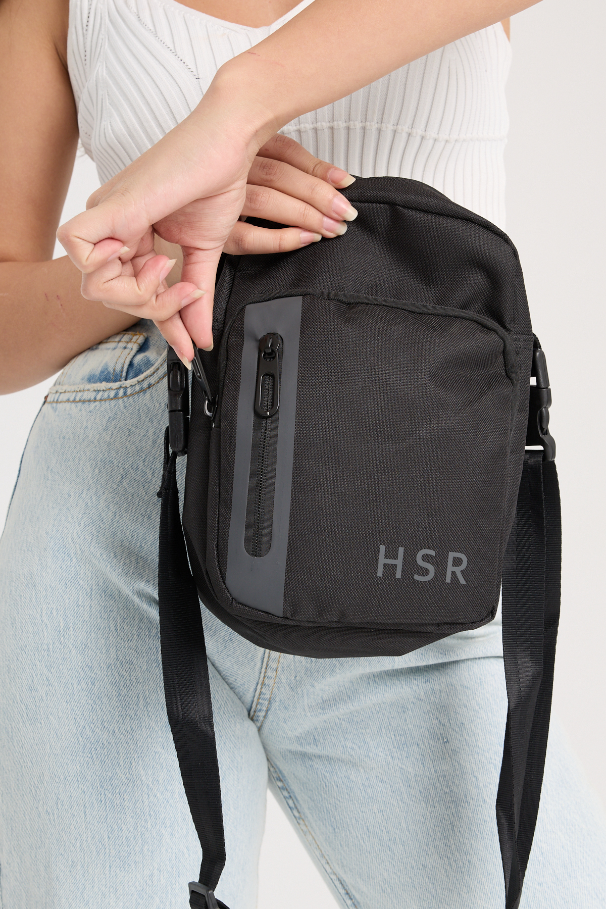 HSR Unisex Su Geçirmez Günlük Spor Çapraz Ayarlanabilir Askılı Astarlı Göğüs ve Omuz Çantası görsel 5