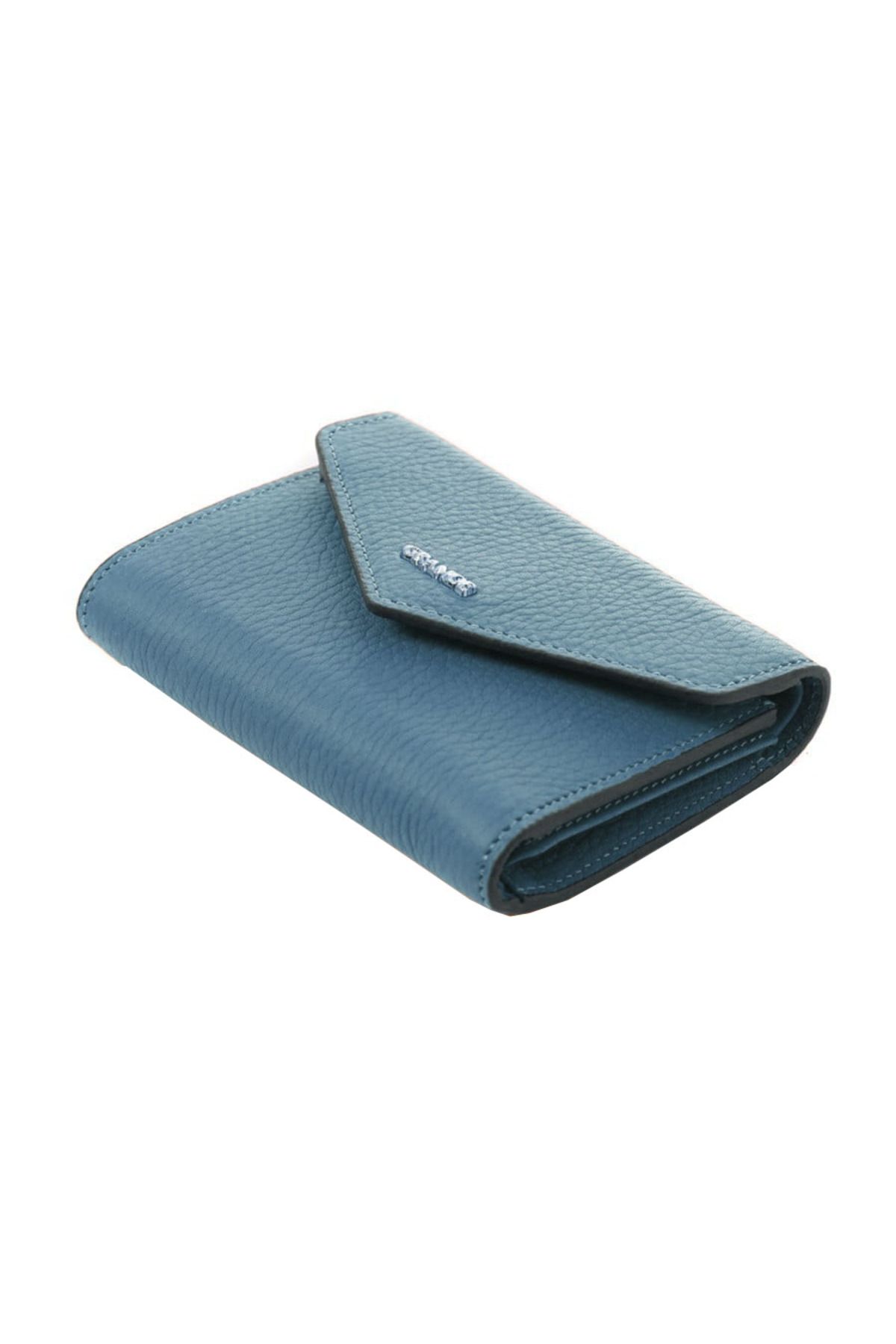 Grande-Genuine Leather Women's Wallet Ice Blue 2785 2