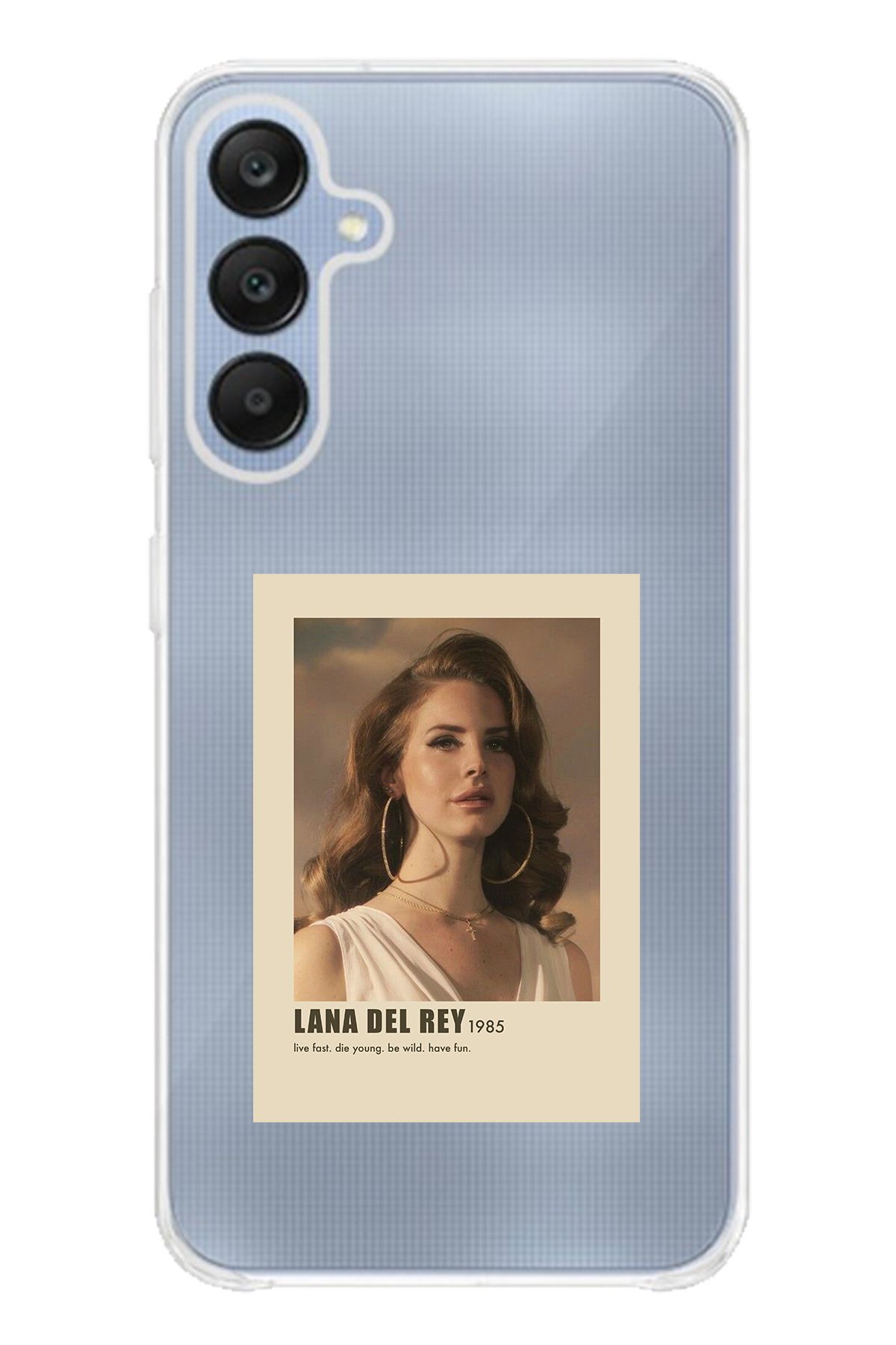 TechTree SAMSUNG Galaxy A25 Uyumlu Lana Del Rey Tasarımlı Şeffaf Silikon Kılıf