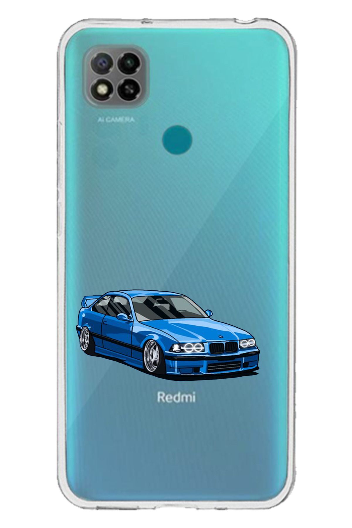 TechTree Redmi 9C / 10A Uyumlu E36 M3 Tasarımlı Şeffaf Silikon Kılıf