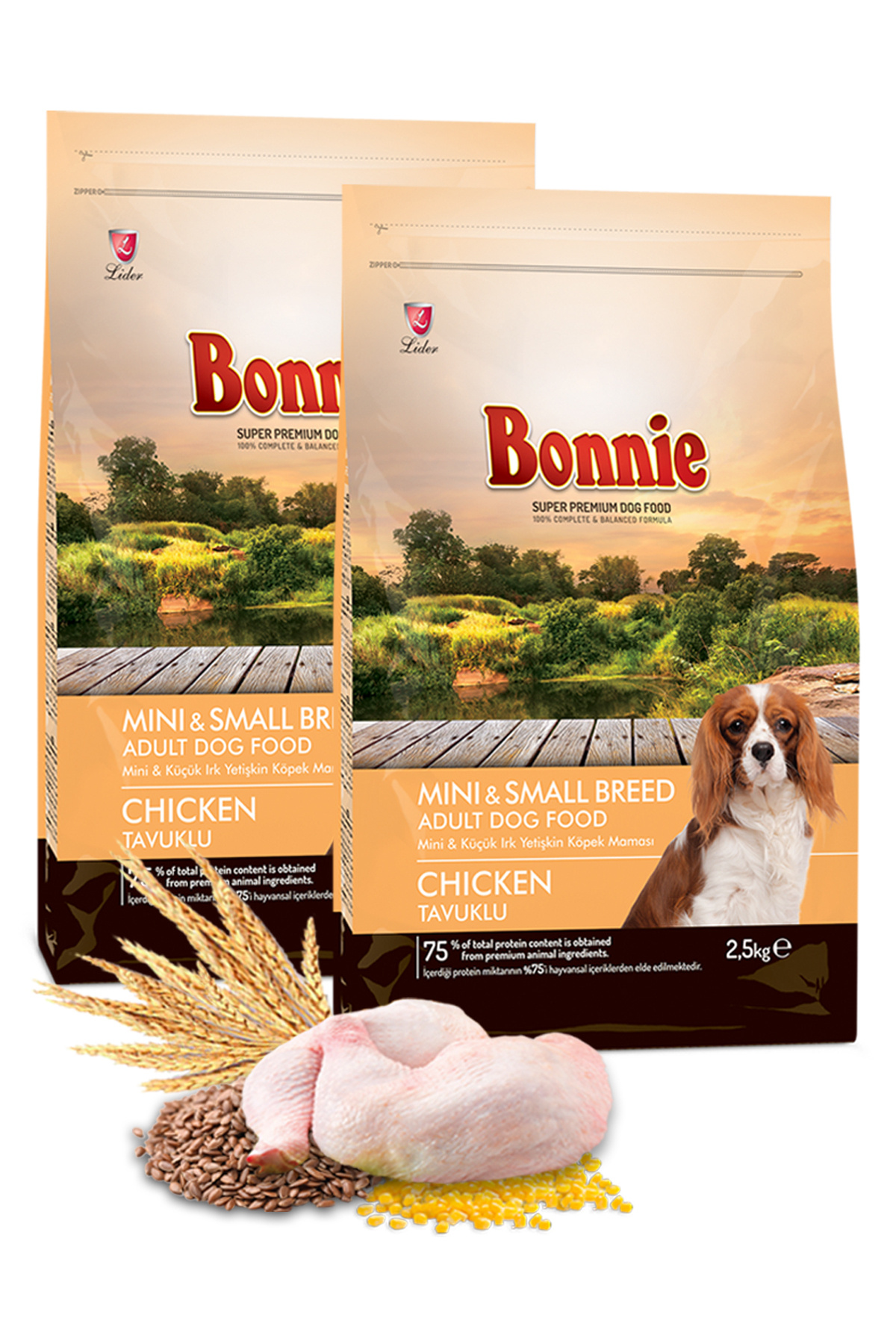 Bonnie Mini Küçük Irk Yetişkin Köpek Maması 2.5 Kg X 2 Adet